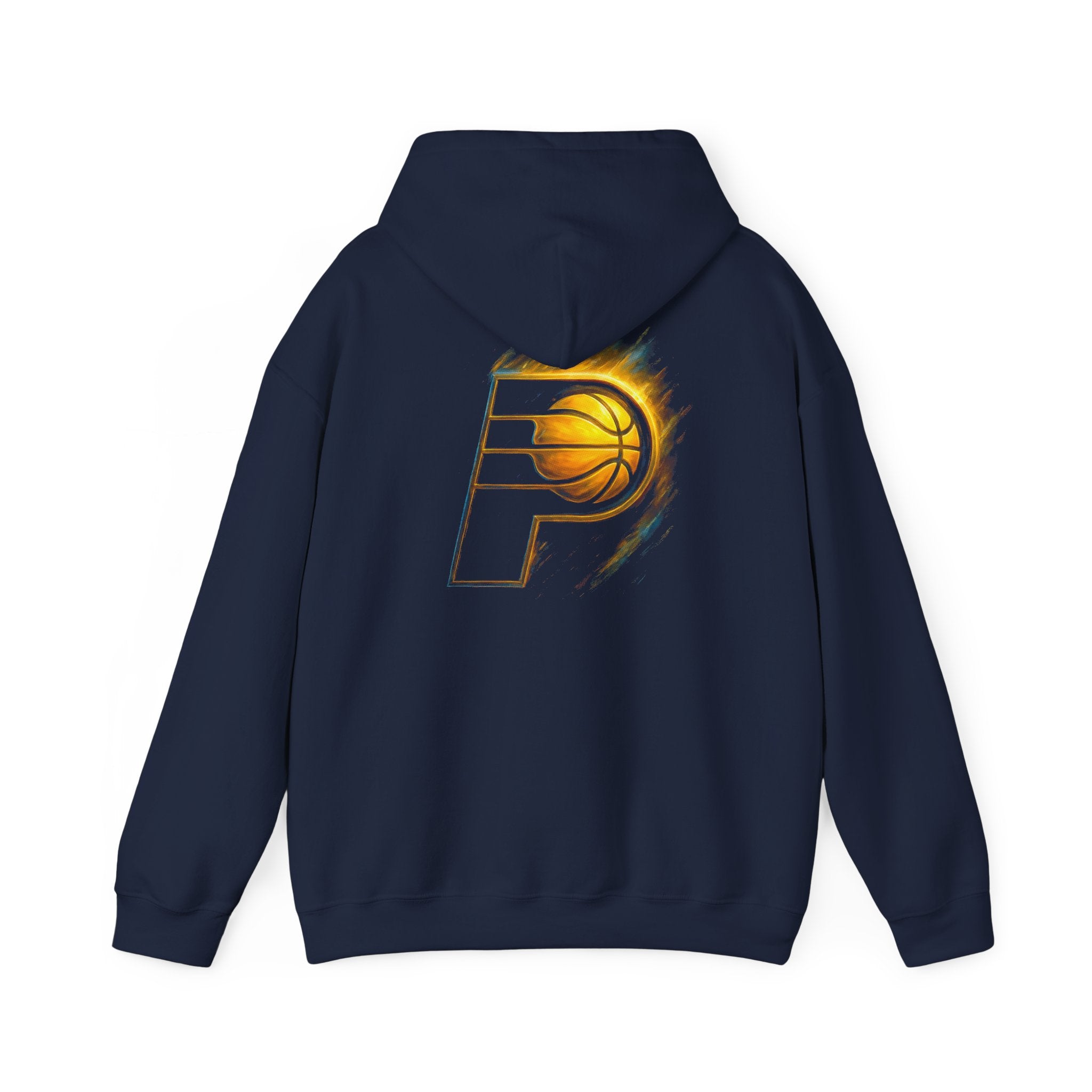 Indiana Pacers Basketball Hoodie | Swirling Ball Logo