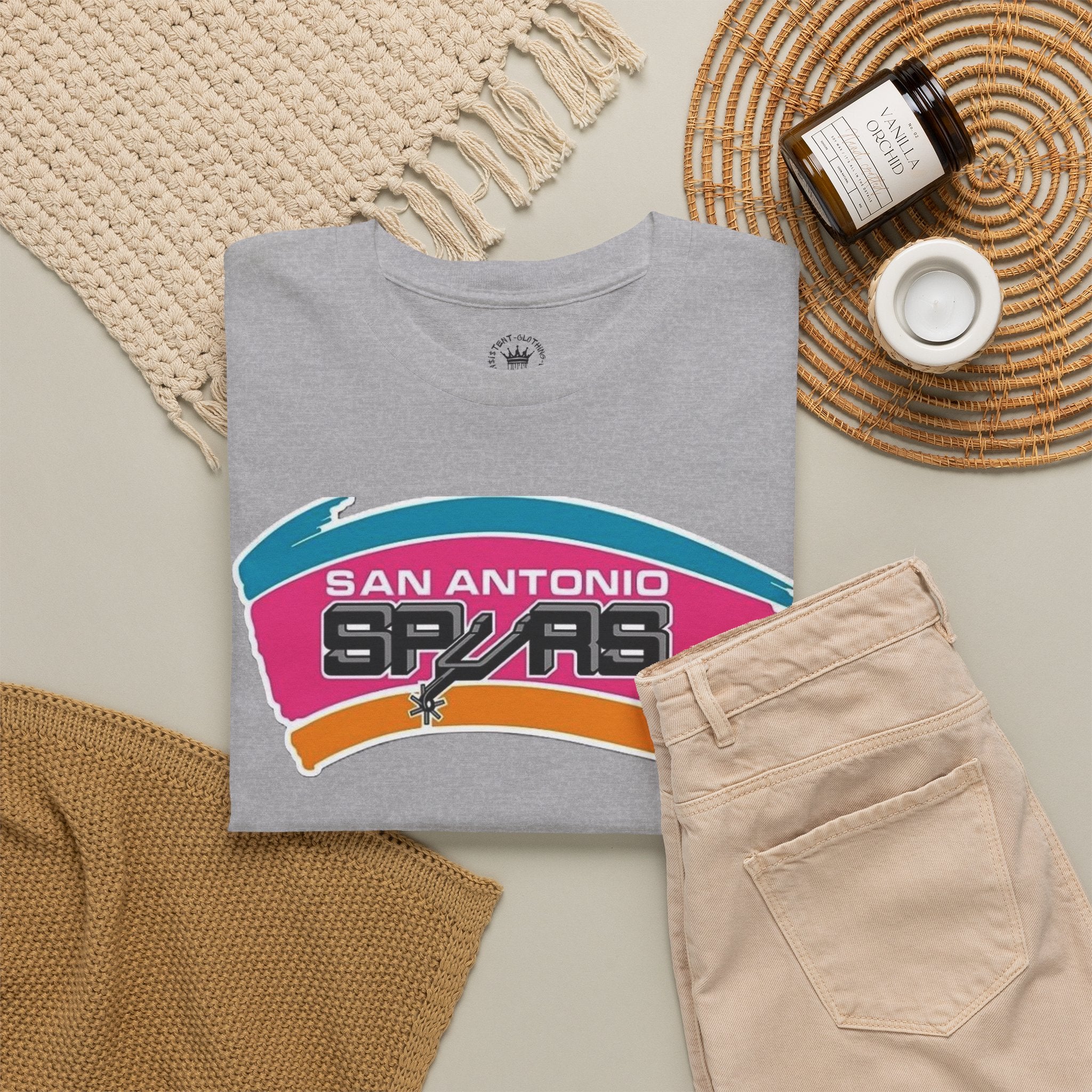 San Antonio Retro Basketball Fan T‑Shirt