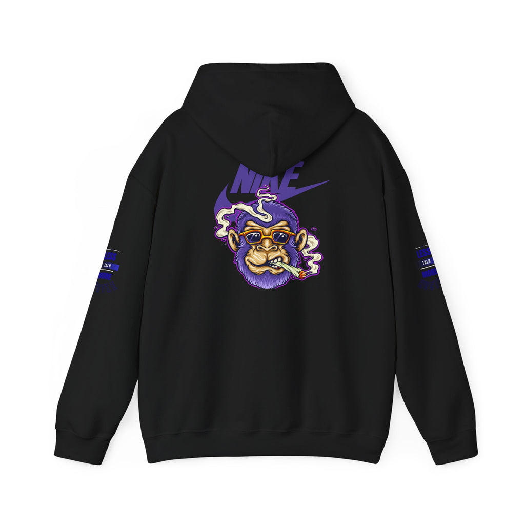 Retro Smoking Ape Nike Logo Hoodie | Streetwear Pullover