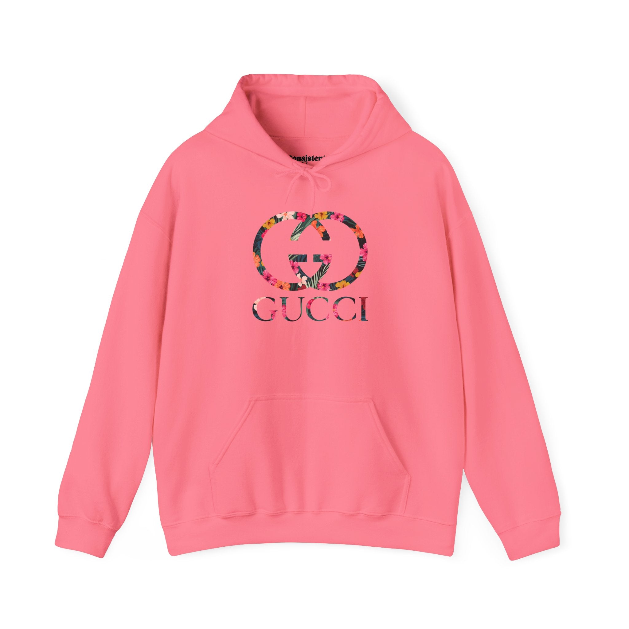 Floral Logo Gucci Hoodie | White Pullover Sweatshirt