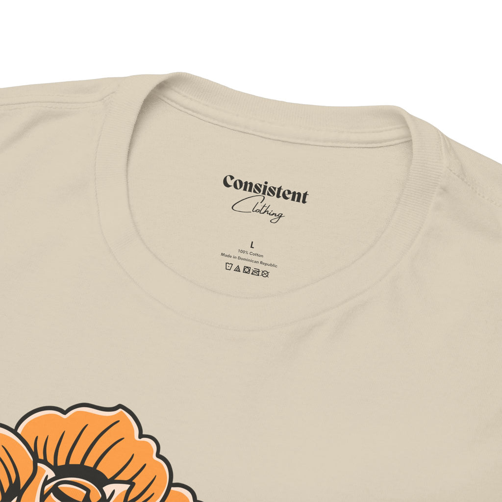Love Heart Tattoo Tee — Retro Floral Graphic T-Shirt
