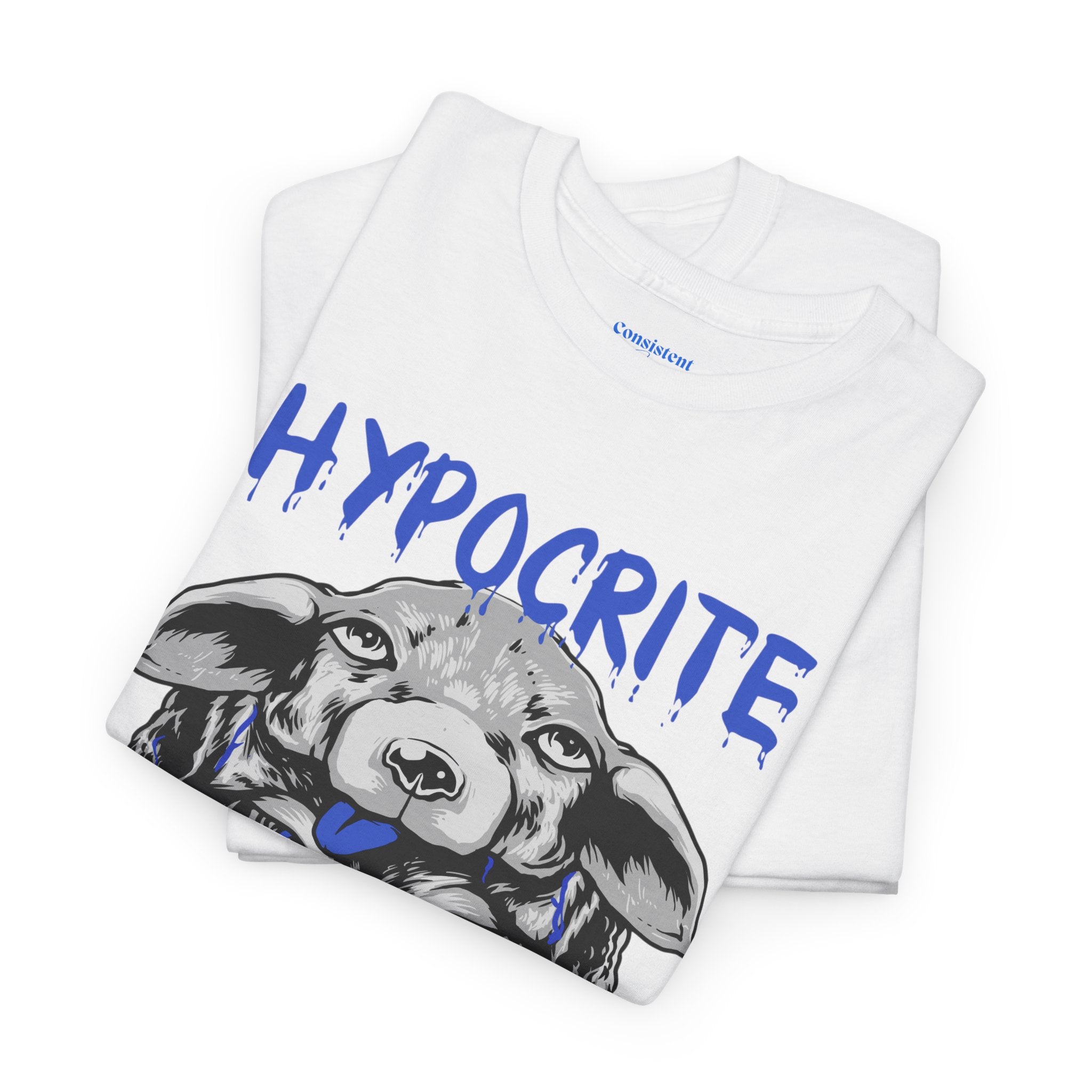 Hypocrite Wolf T-Shirt — Bold Graphic Tee with Dual-Head Wolf Design
