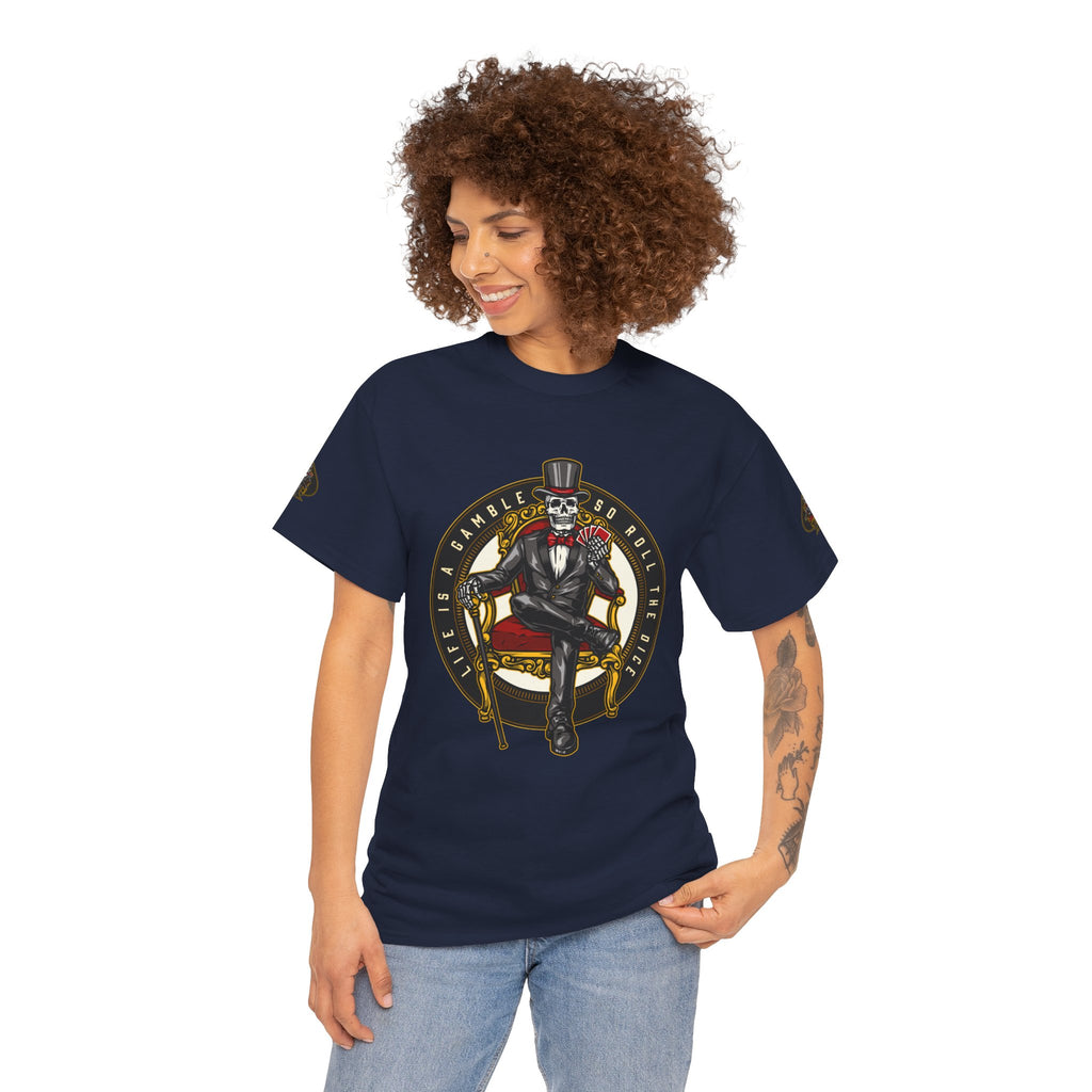 Life Is A Gamble - Top Hat Skeleton T-Shirt