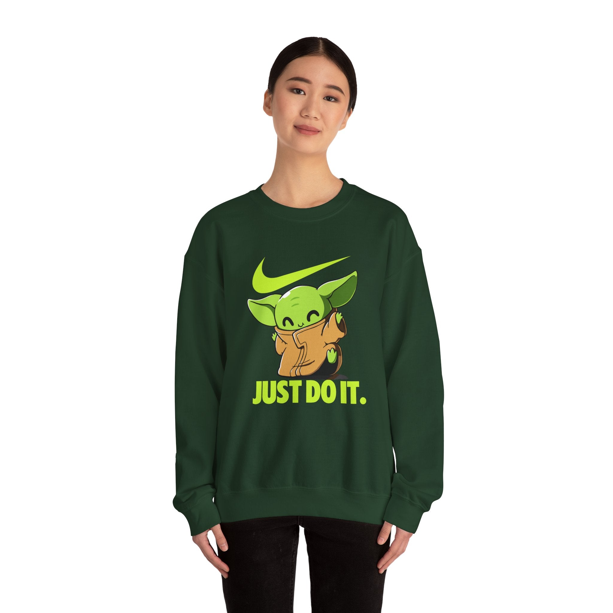 Neon Swoosh Just Do It Graphic Sweatshirt