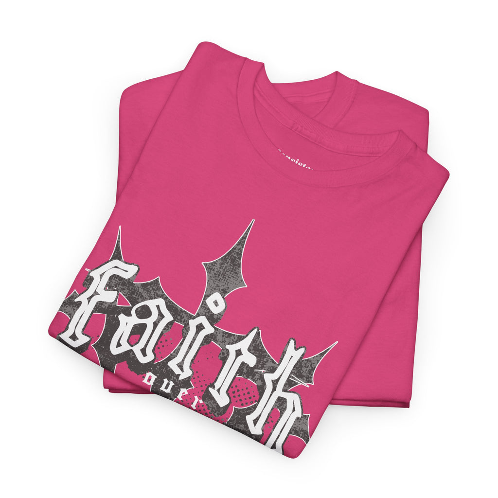 Faith Over Fear Graphic Tee — Dark Metal Band Style Shirt