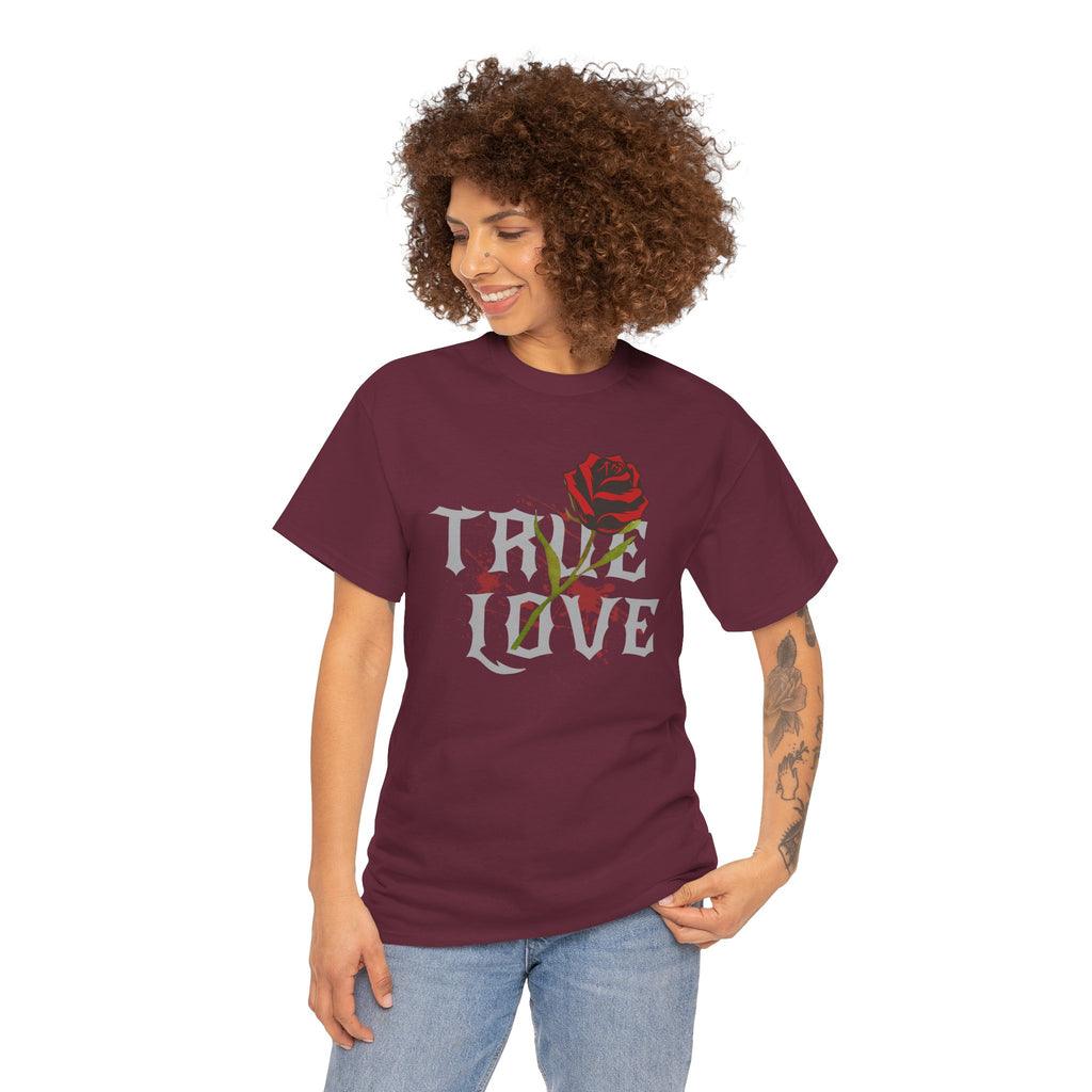 True Love Rose T-Shirt — Gothic Romance Graphic Tee