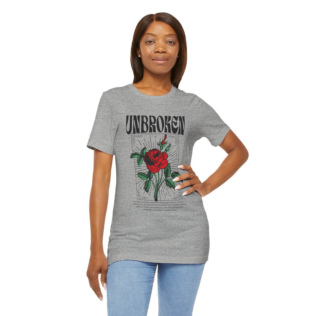 Unbroken Rose T-Shirt — Vintage Red Rose Graphic Tee