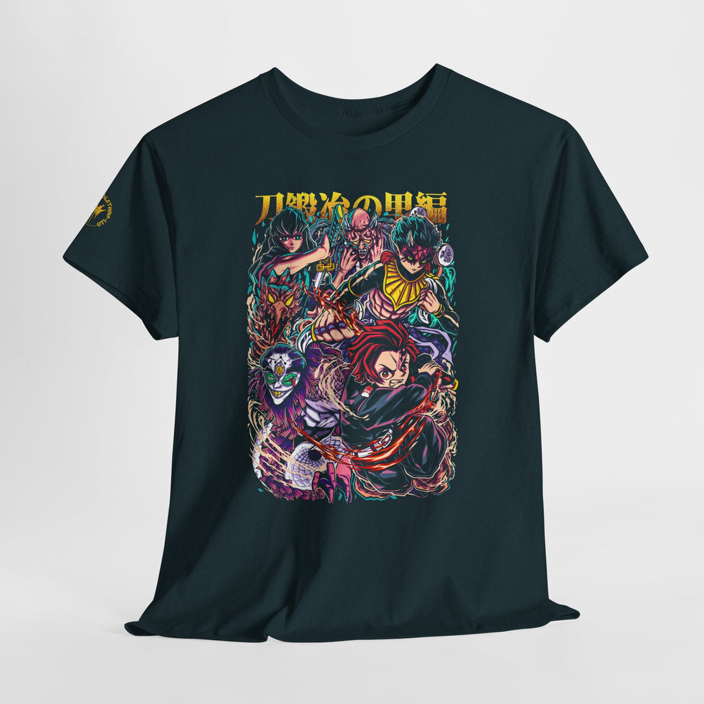 Anime Character Collage T-Shirt — Vibrant Manga Villains & Heroes Graphic Tee