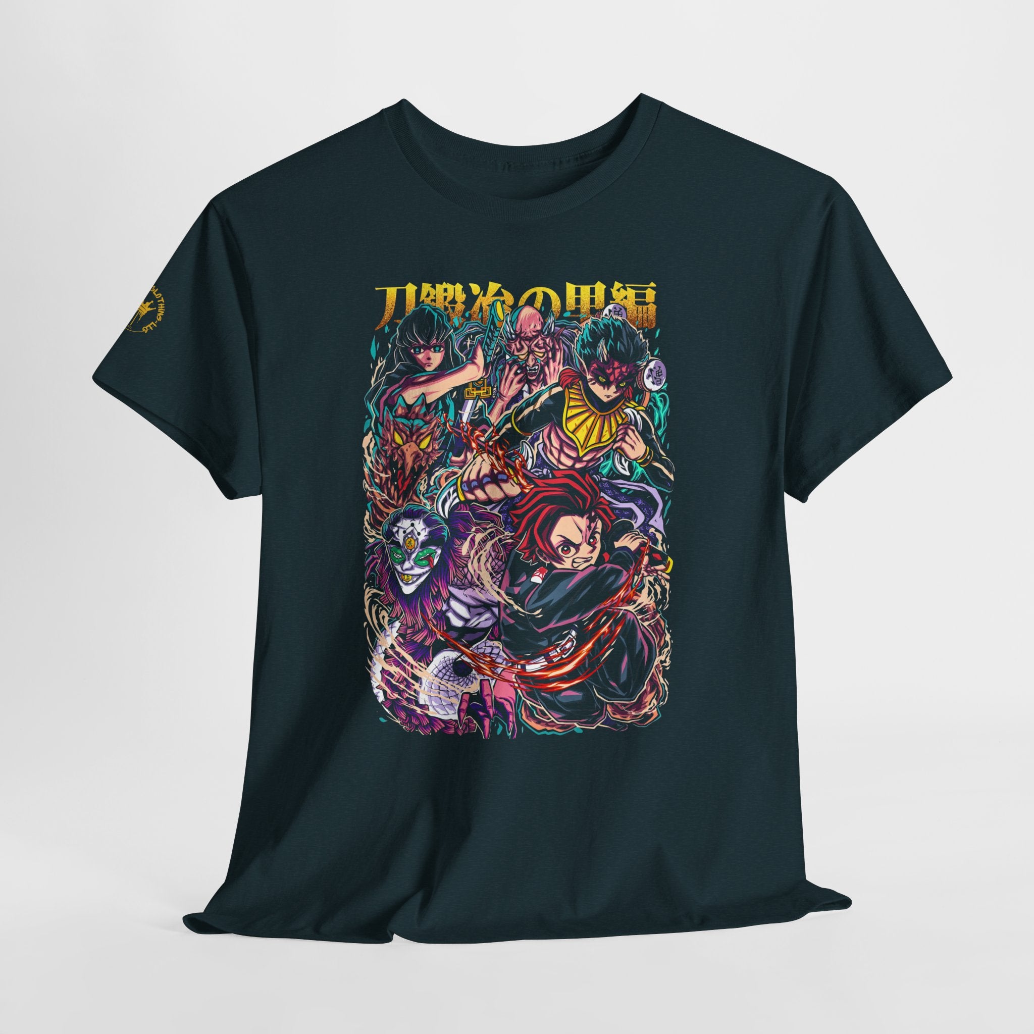 Anime Character Collage T-Shirt — Vibrant Manga Villains & Heroes Graphic Tee