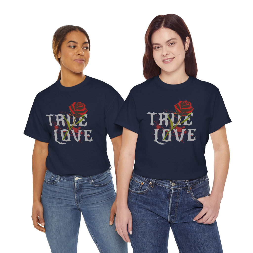 True Love Rose T-Shirt — Gothic Romance Graphic Tee
