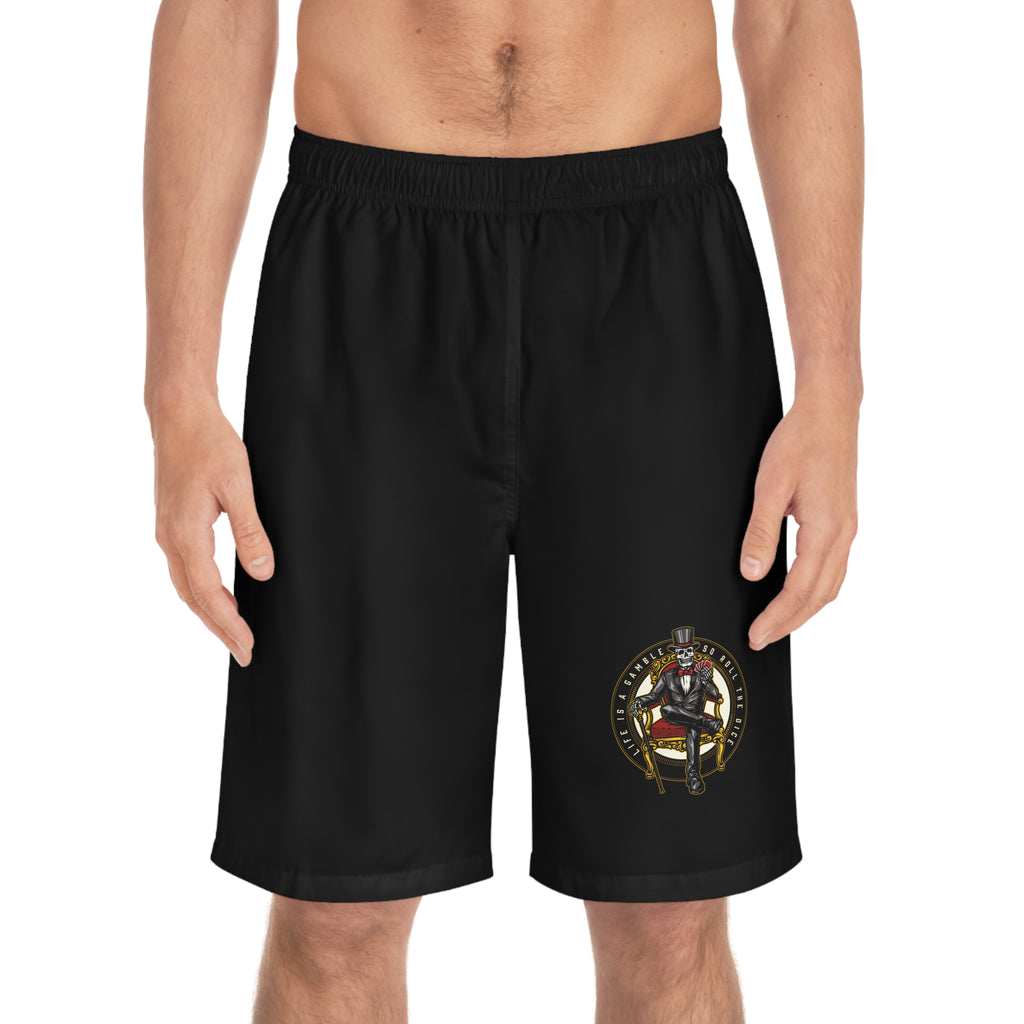 Ace of Spades Men’s Board Shorts - Black