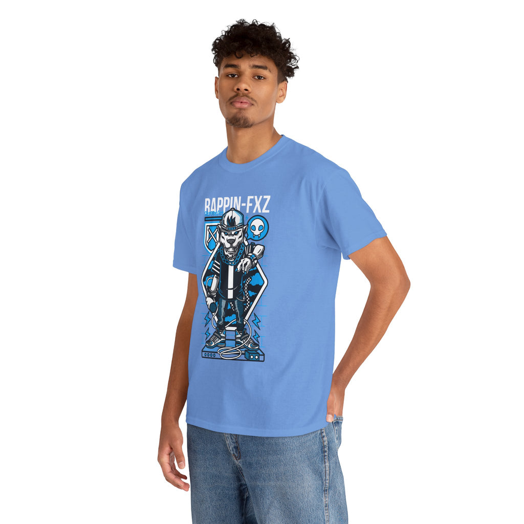 Rappin-FXZ Graphic Tee — Retro Cyberpunk DJ Skull T-Shirt