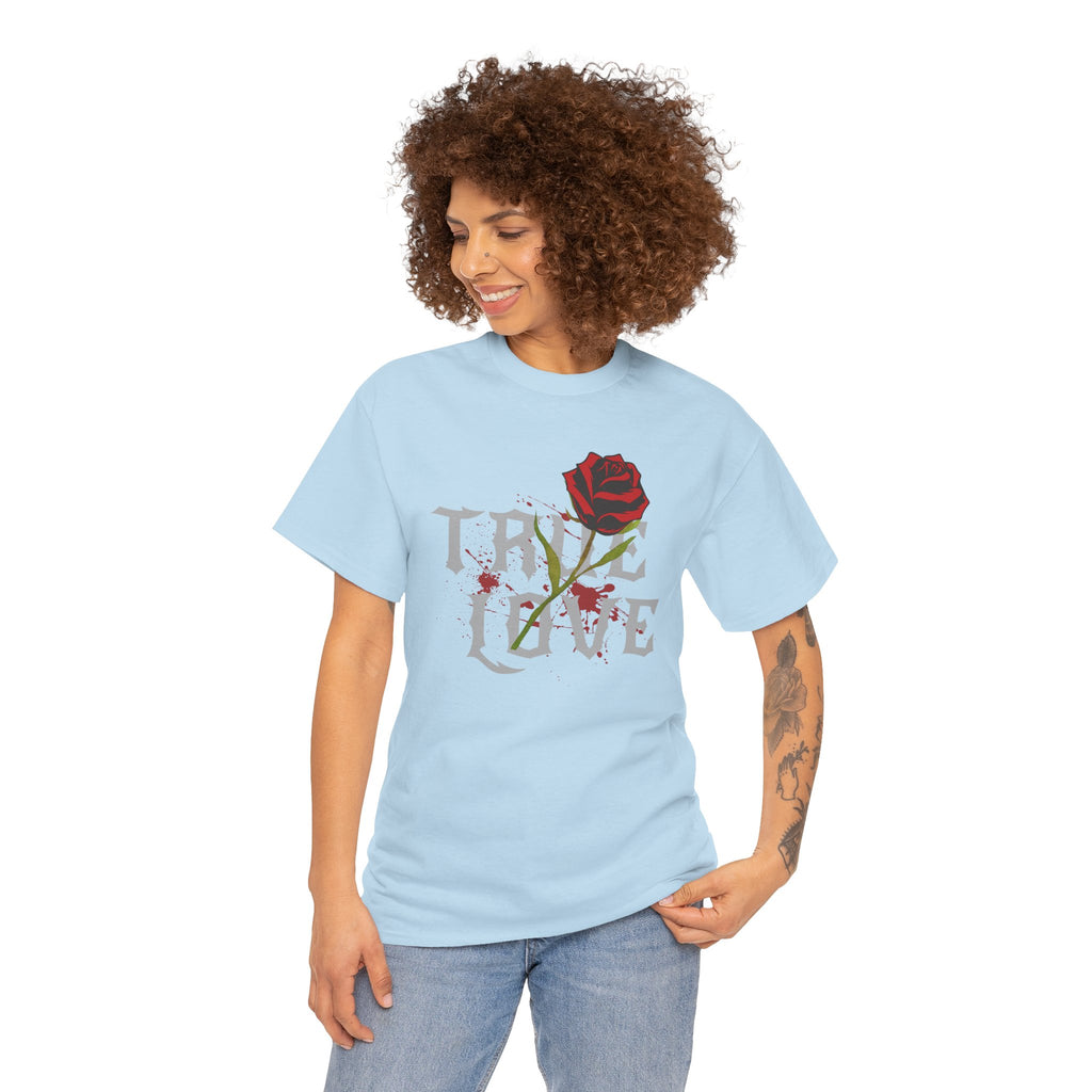 True Love Rose T-Shirt — Gothic Romance Graphic Tee