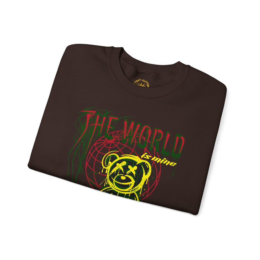The World Is Mine Teddy Crewneck Sweatshirt