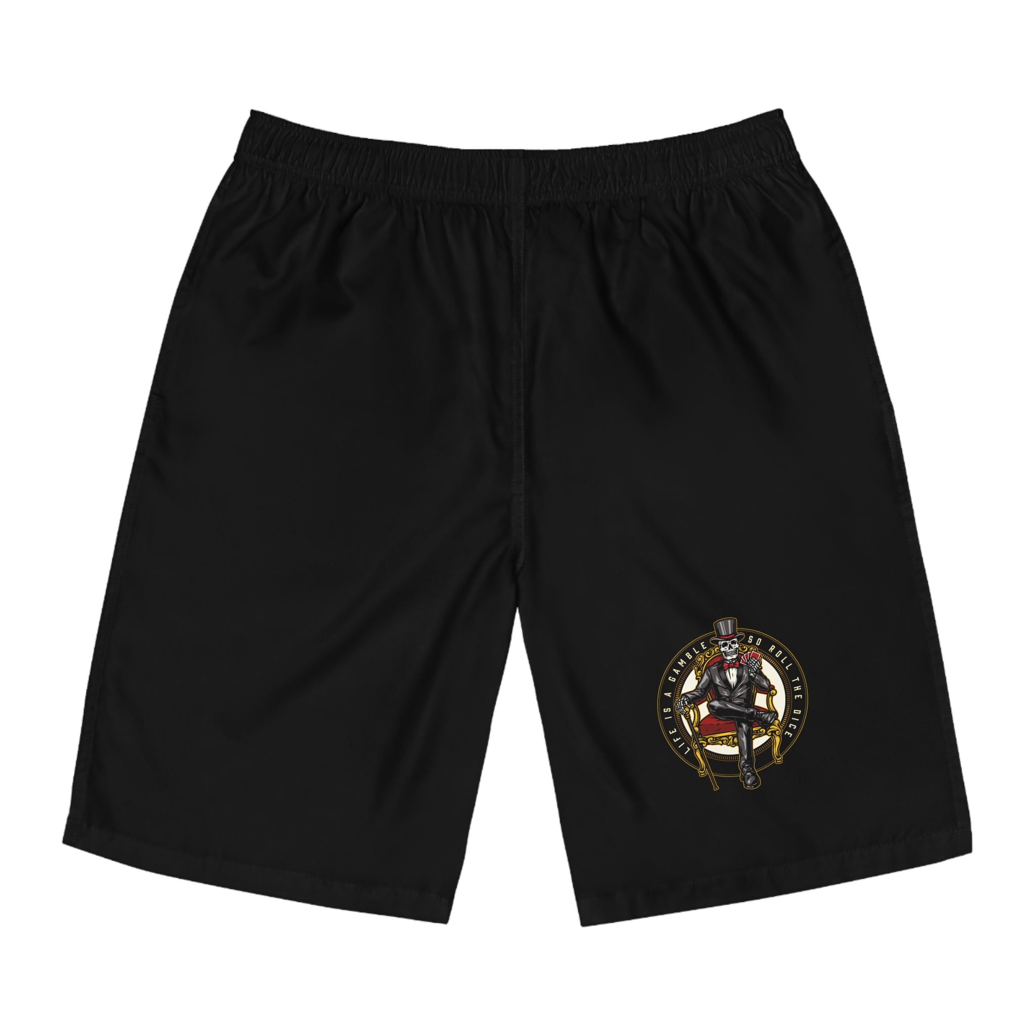 Ace of Spades Men’s Board Shorts - Black