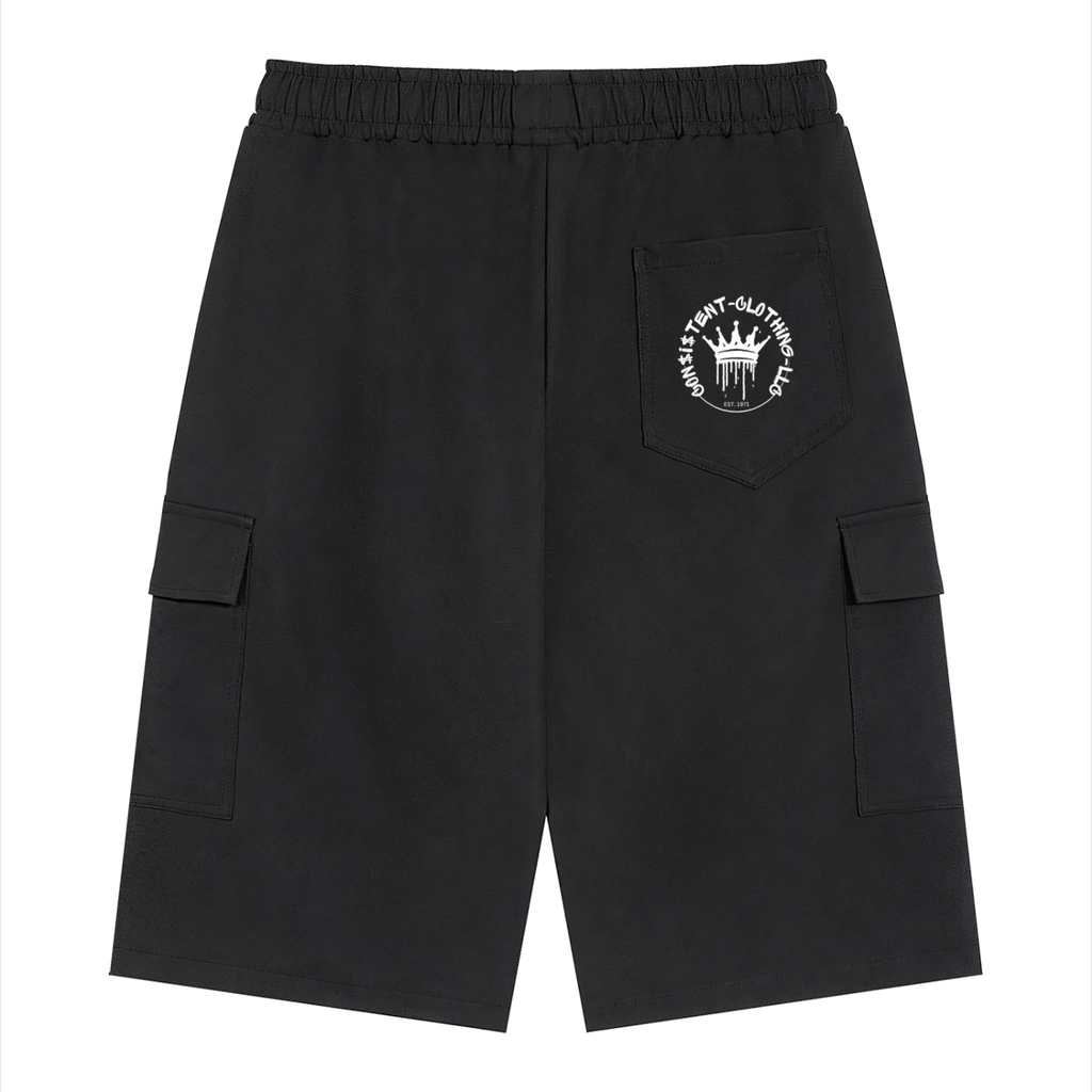 Consistent Clothing Unisex Drawstring Cargo Shorts