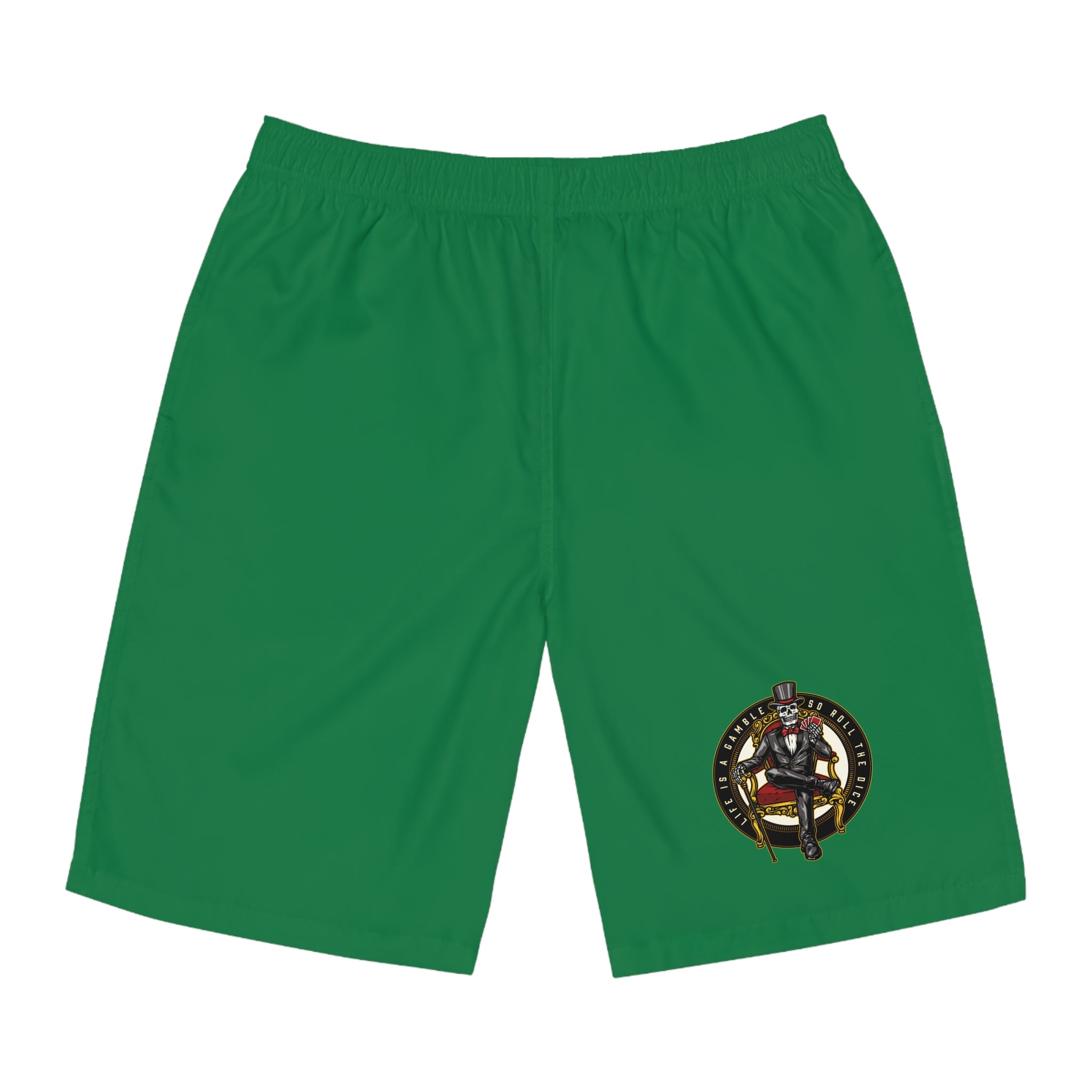 Ace of Spades Men’s Board Shorts - Green