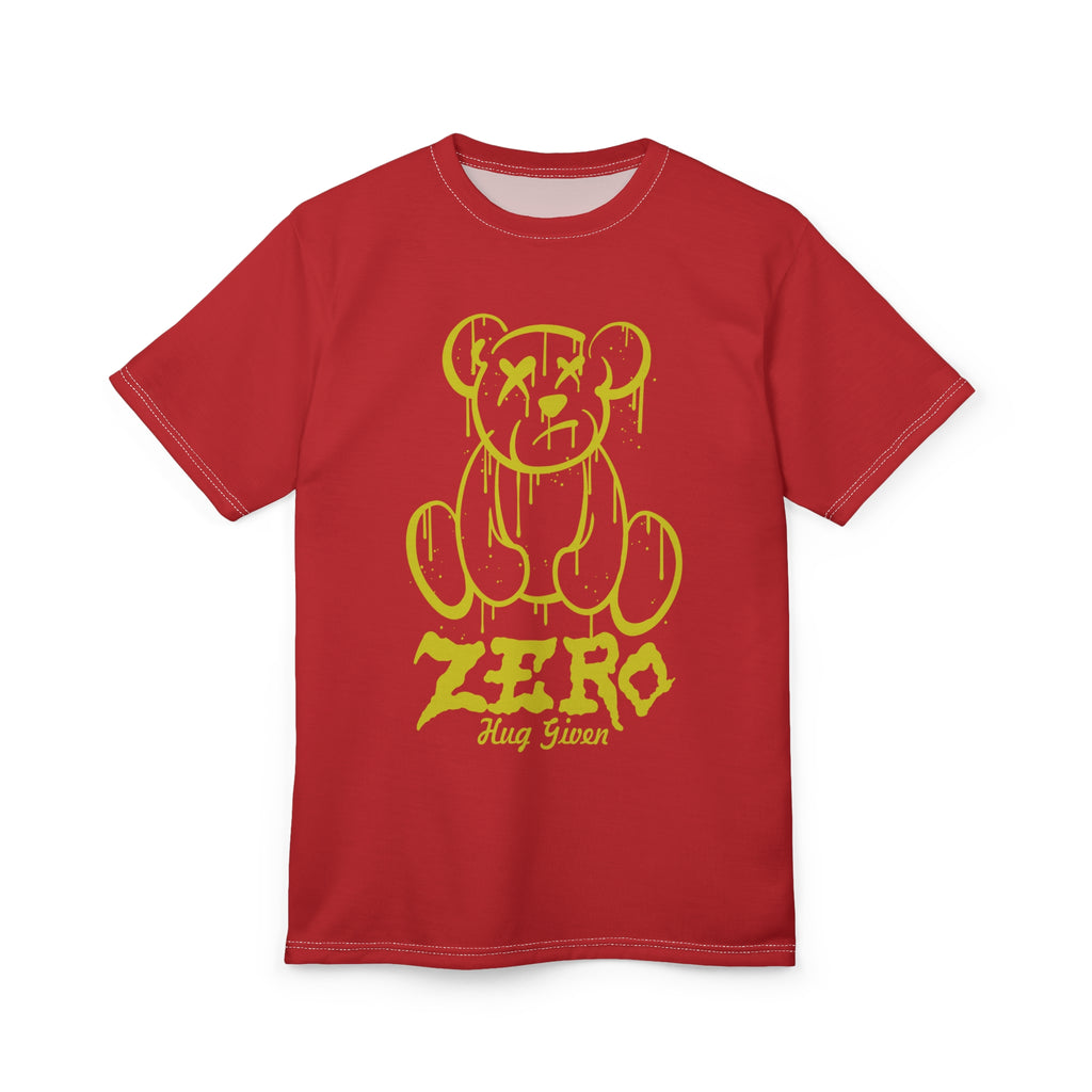 Zero Hug Given Tee — Grunge Dripping Teddy Graphic Shirt