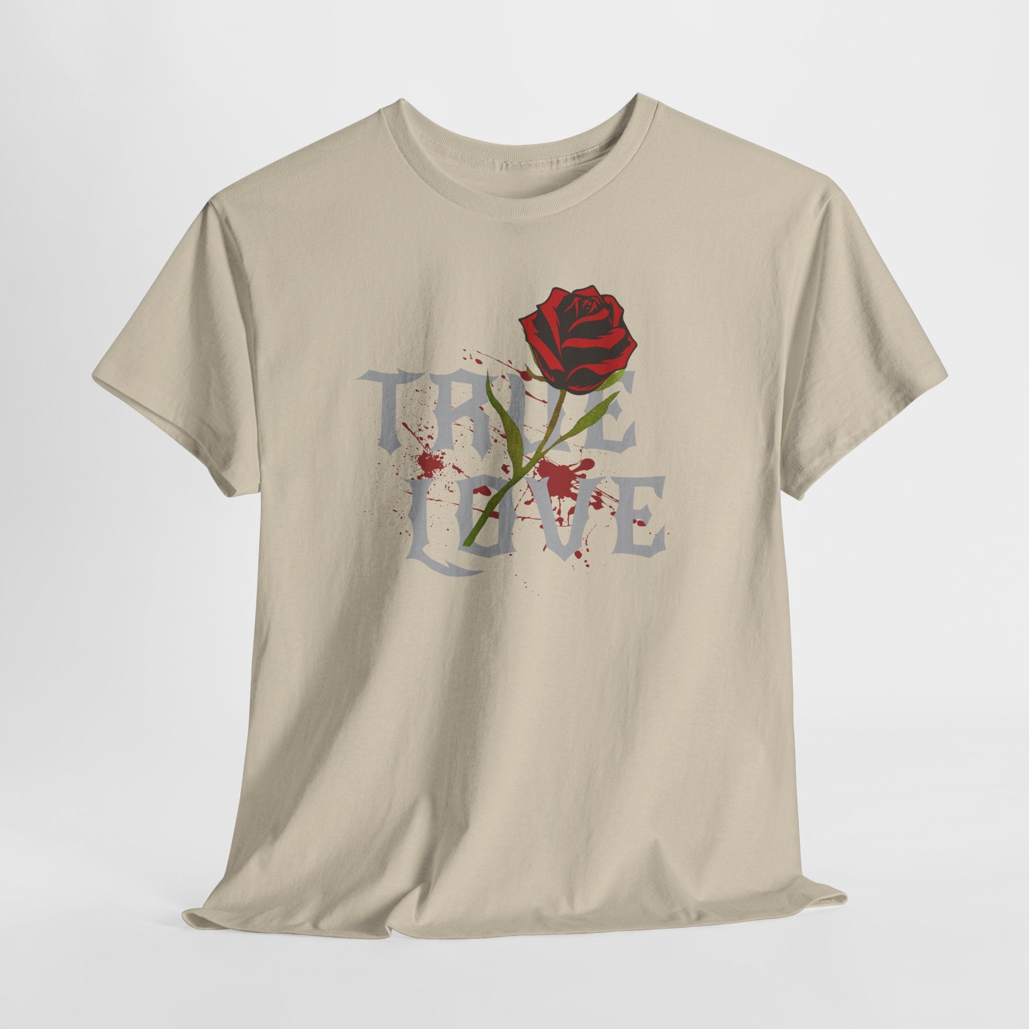 True Love Rose T-Shirt — Gothic Romance Graphic Tee