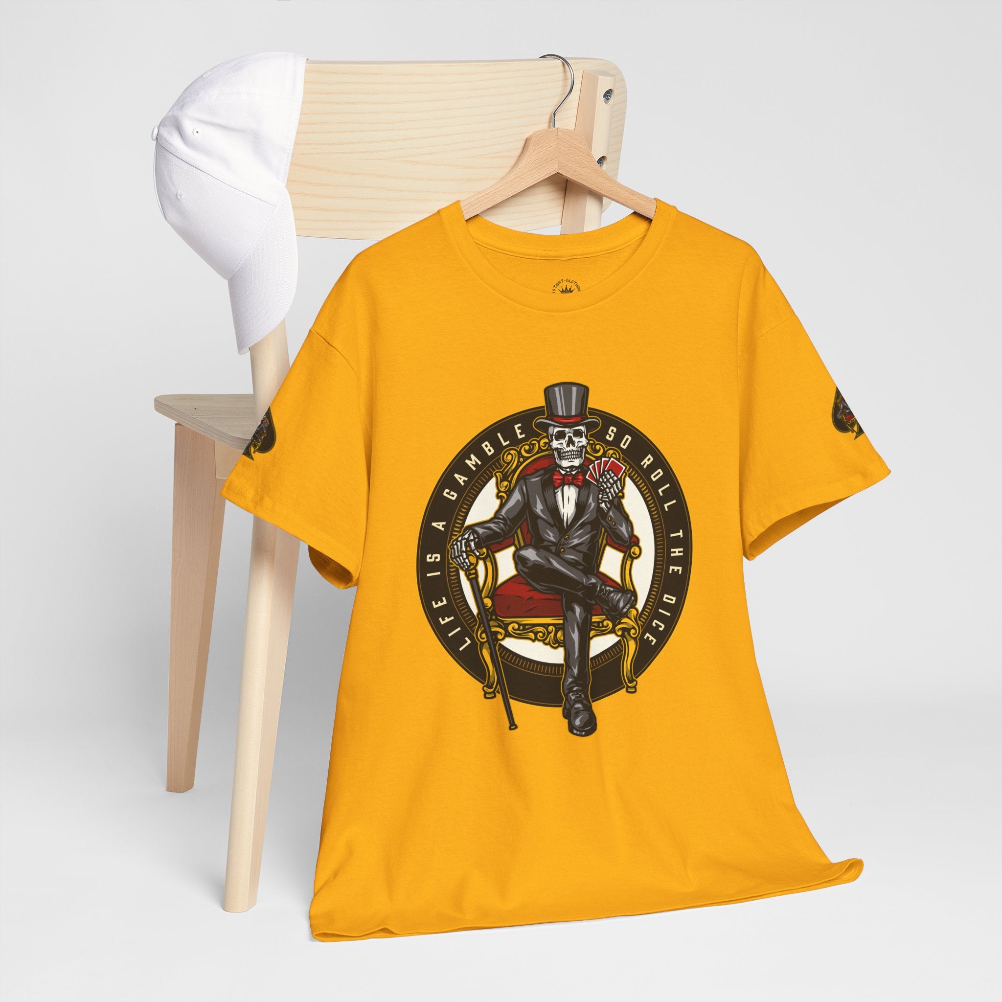 Life Is A Gamble - Top Hat Skeleton T-Shirt