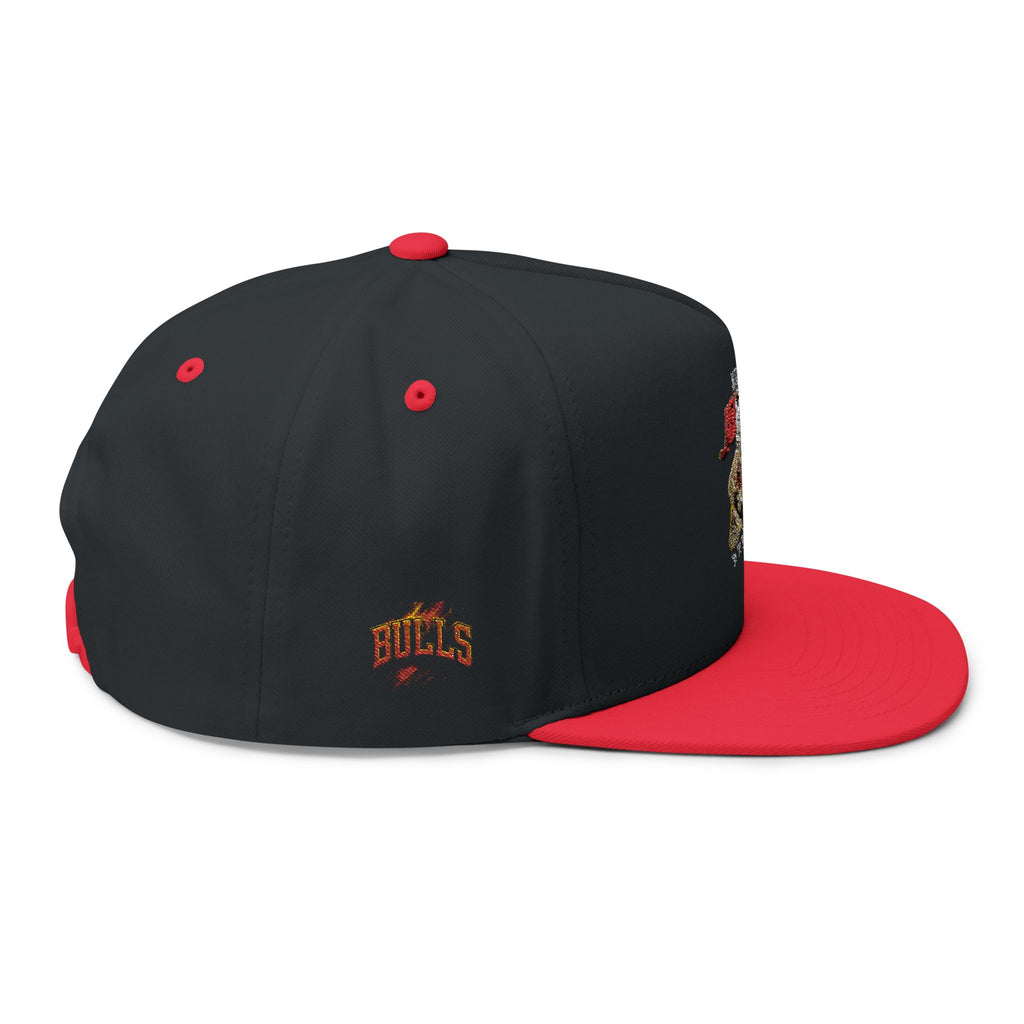 Embroidered Flat Bill Cap — Retro Michael Jordan Basketball Logo