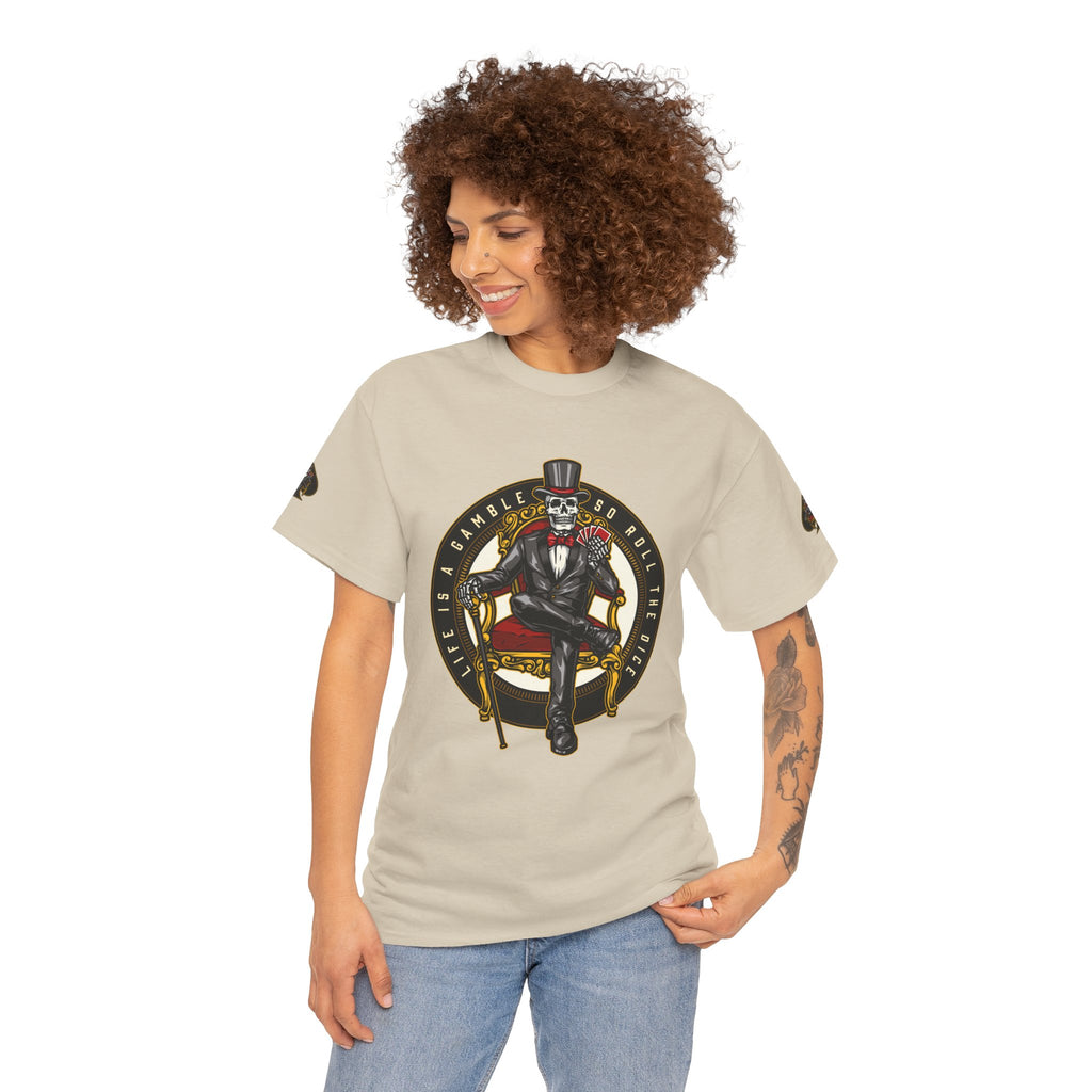 Life Is A Gamble - Top Hat Skeleton T-Shirt
