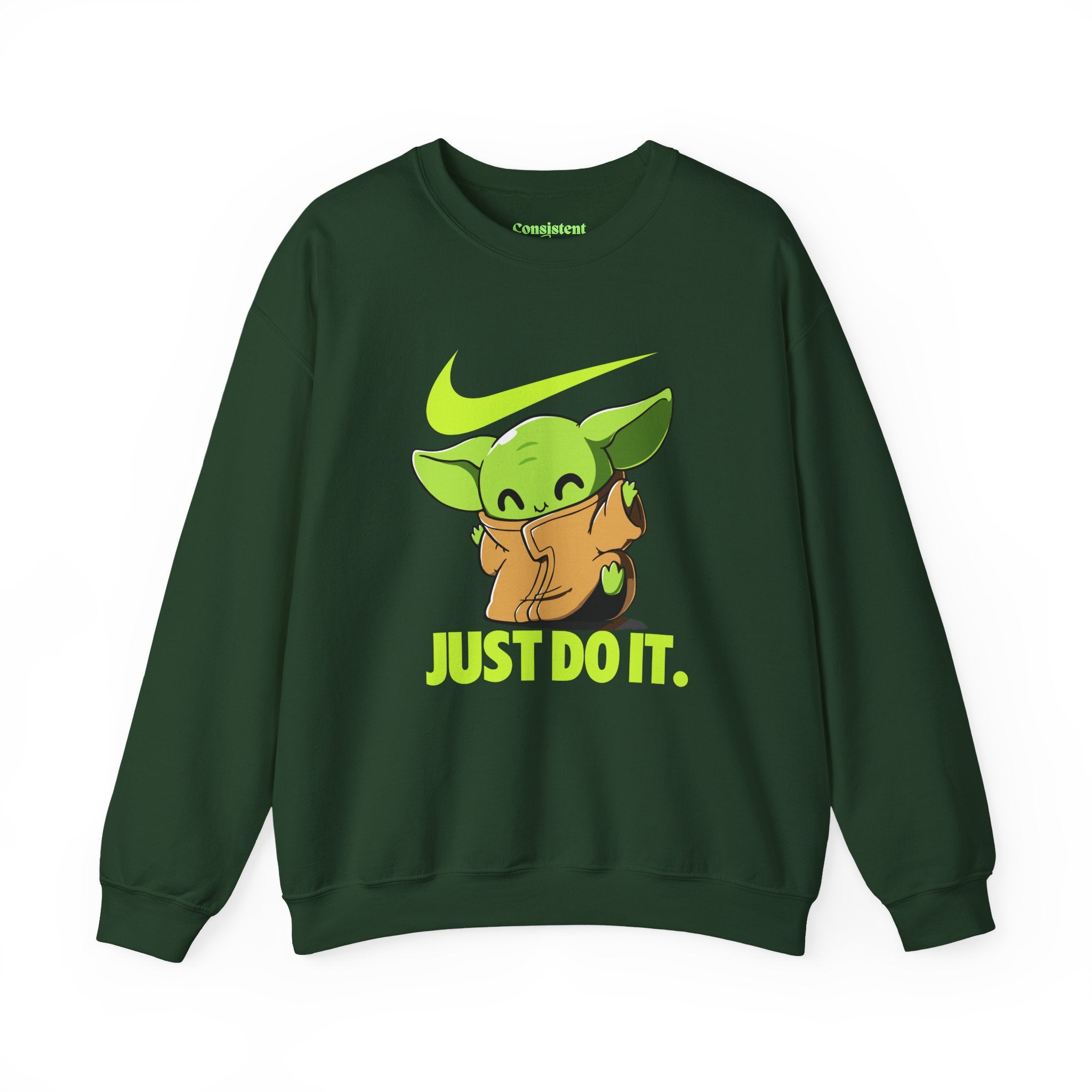 Neon Swoosh Just Do It Graphic Sweatshirt