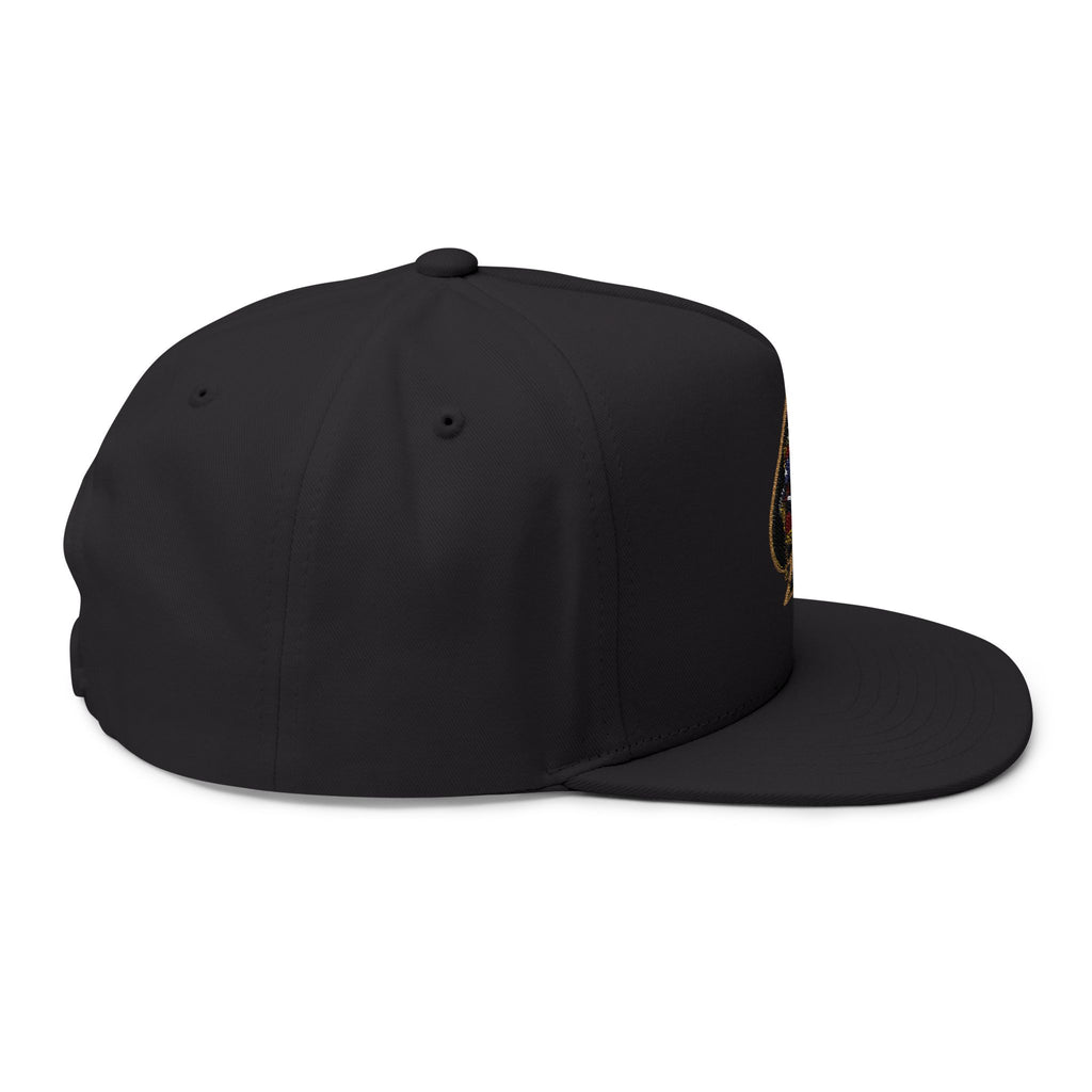 Ace of Spades Embroidered Flat Bill Hats