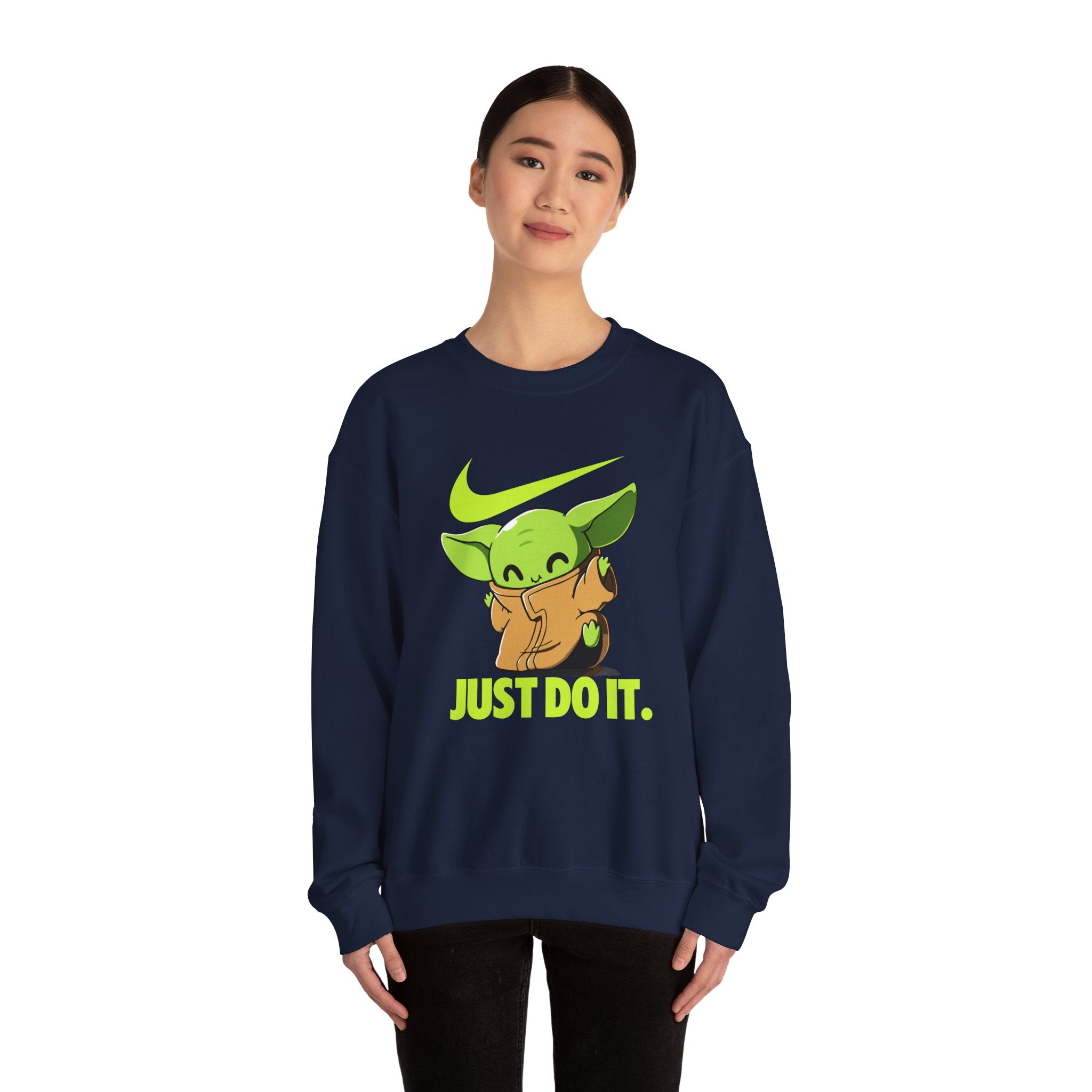Neon Swoosh Just Do It Graphic Sweatshirt