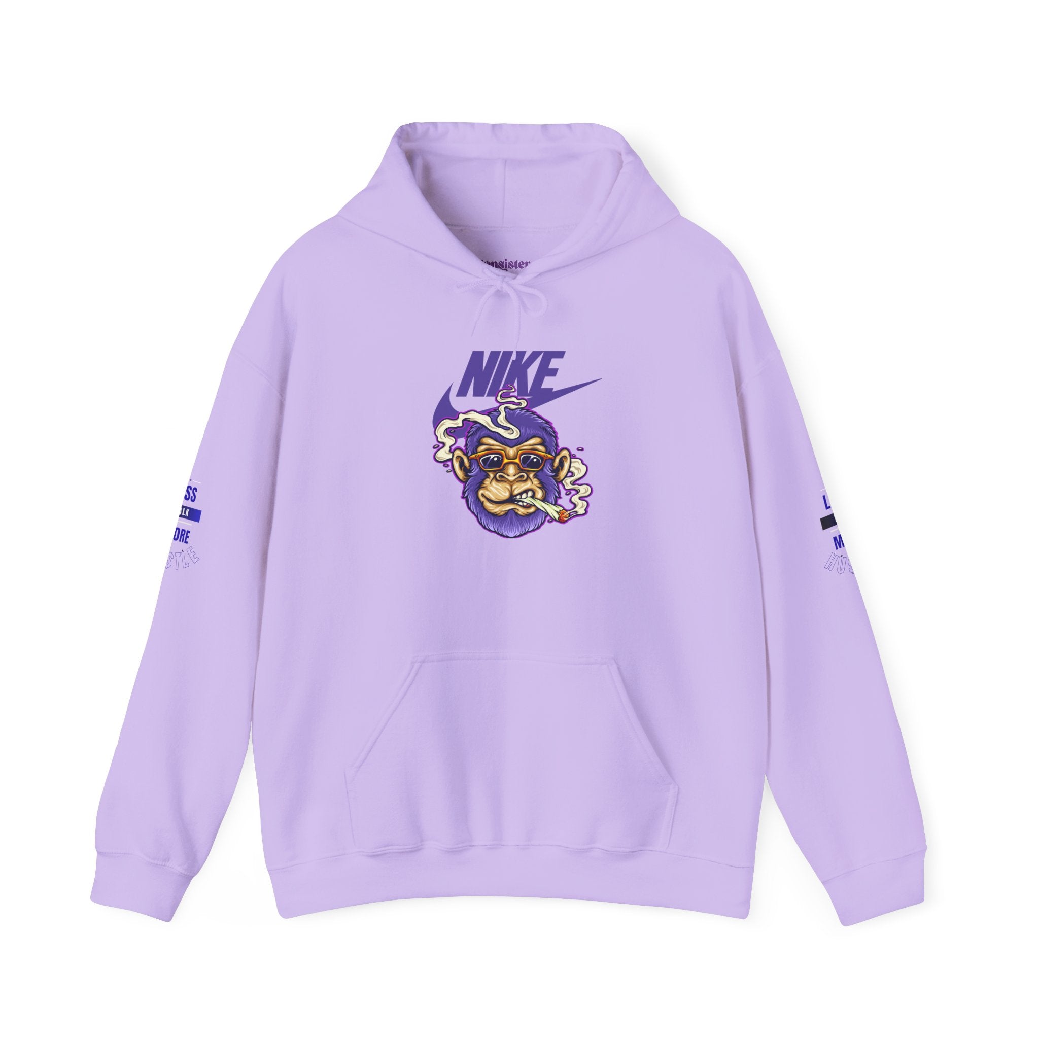 Retro Smoking Ape Nike Logo Hoodie | Streetwear Pullover