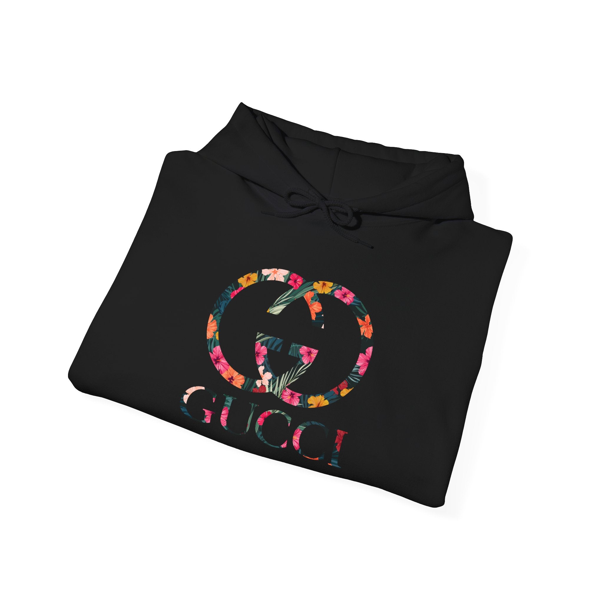 Floral Logo Gucci Hoodie | White Pullover Sweatshirt