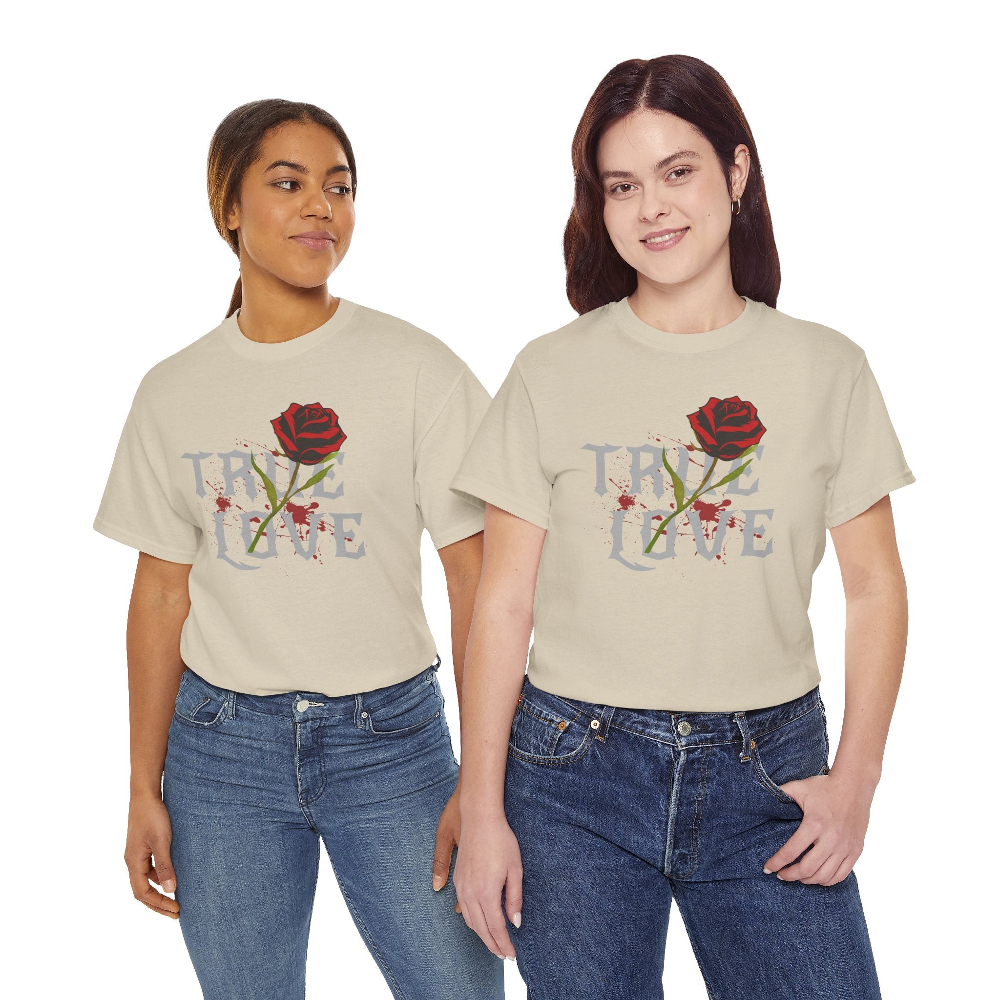 True Love Rose T-Shirt — Gothic Romance Graphic Tee