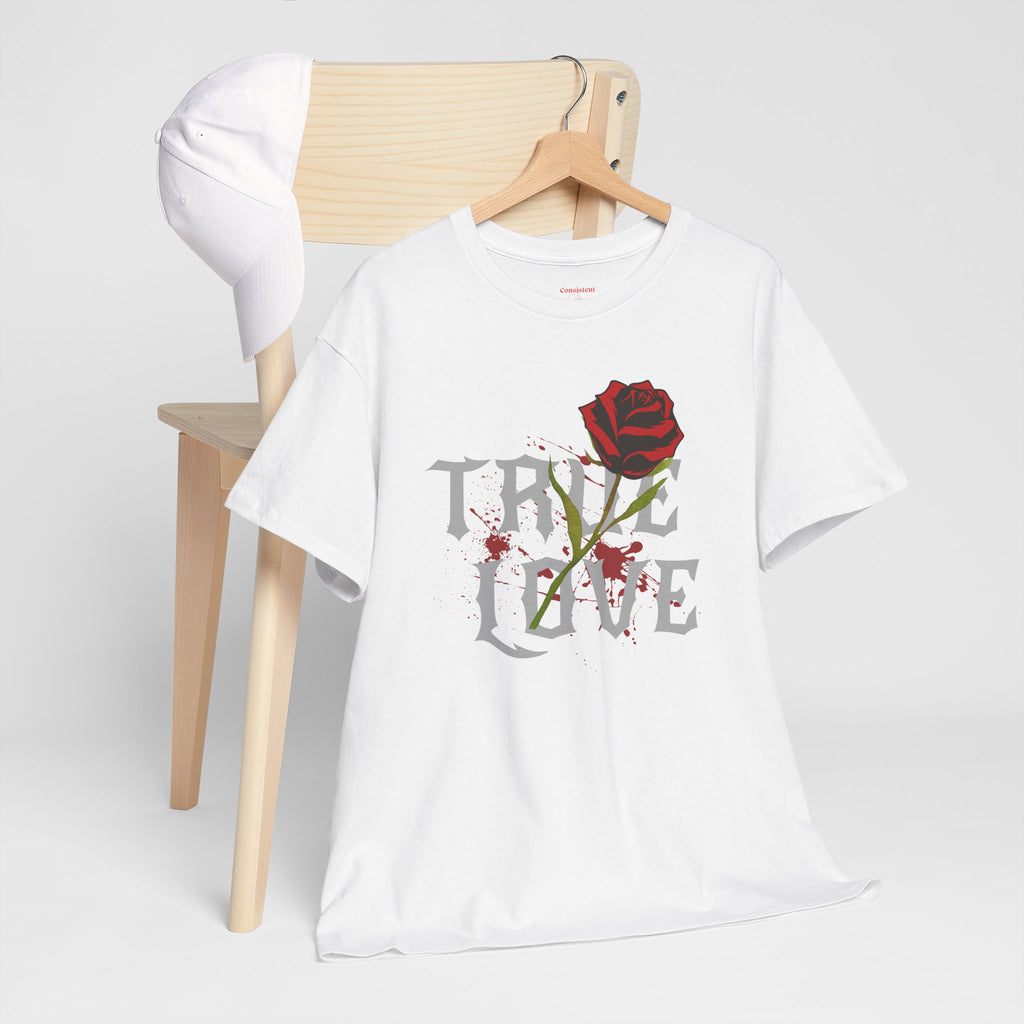 True Love Rose T-Shirt — Gothic Romance Graphic Tee