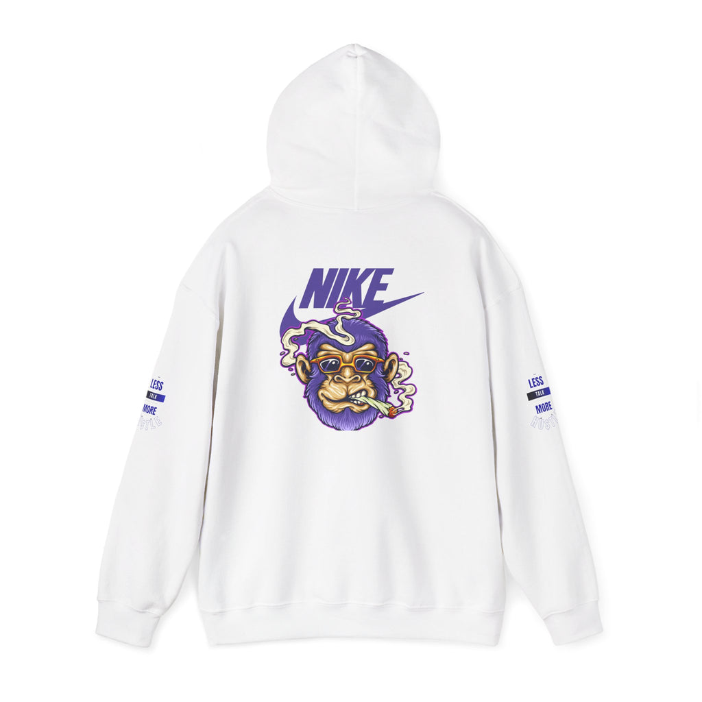 Retro Smoking Ape Nike Logo Hoodie | Streetwear Pullover