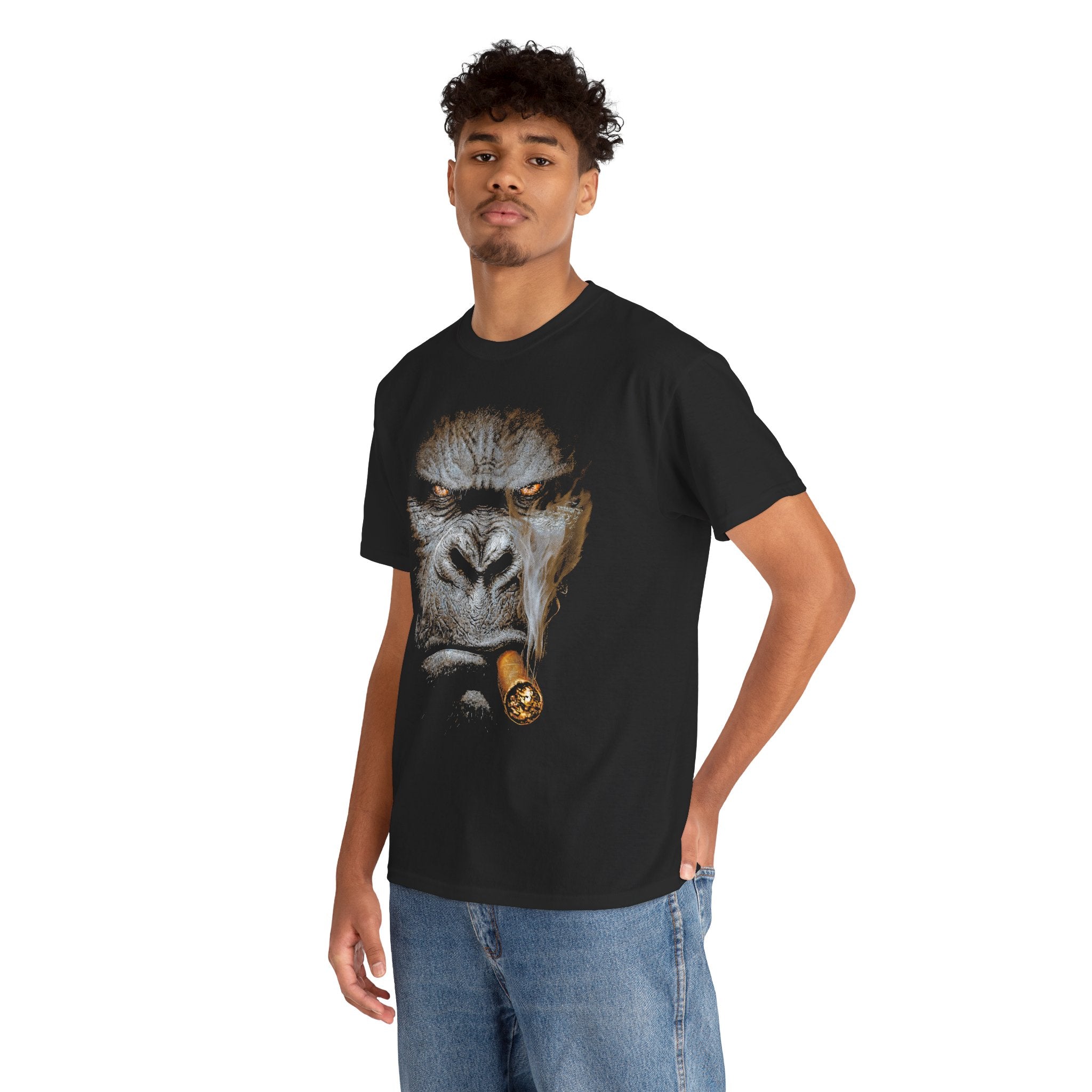 Gorilla Cigar Tee — Bold Primate Graphic T‑Shirt
