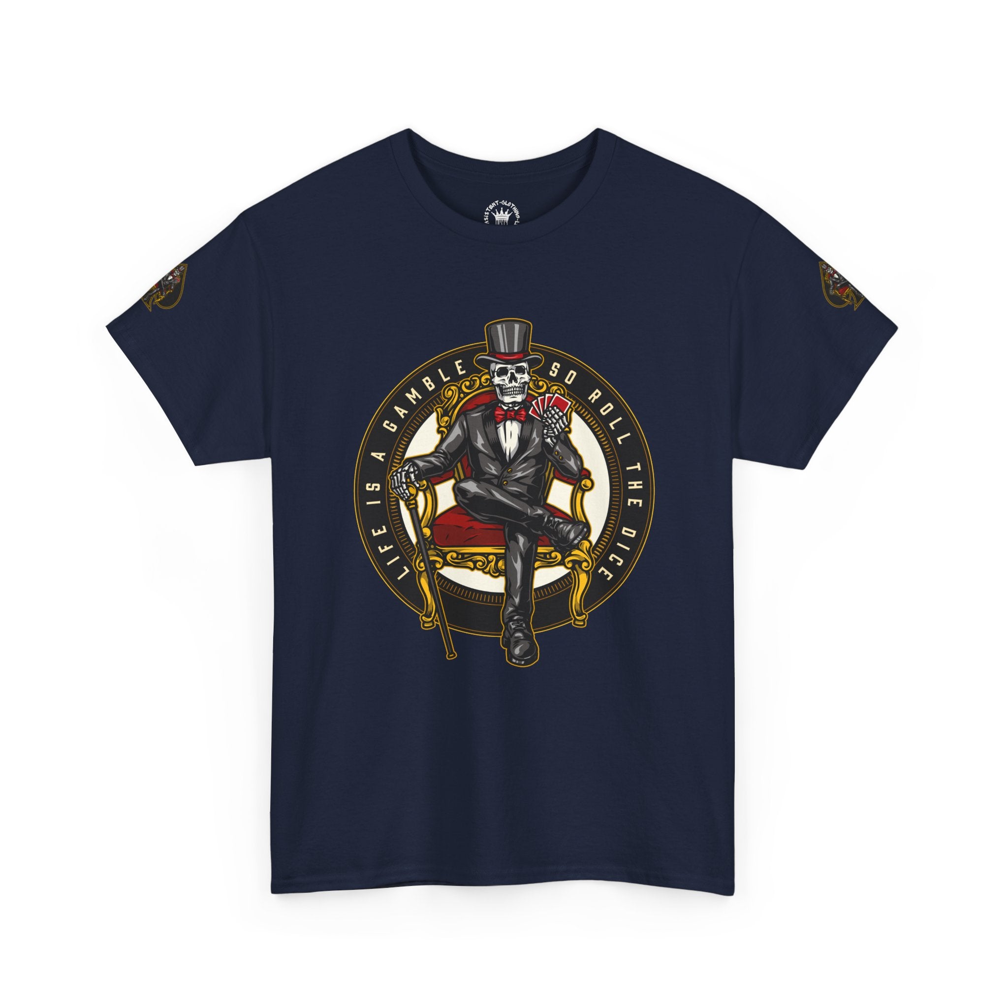 Life Is A Gamble - Top Hat Skeleton T-Shirt