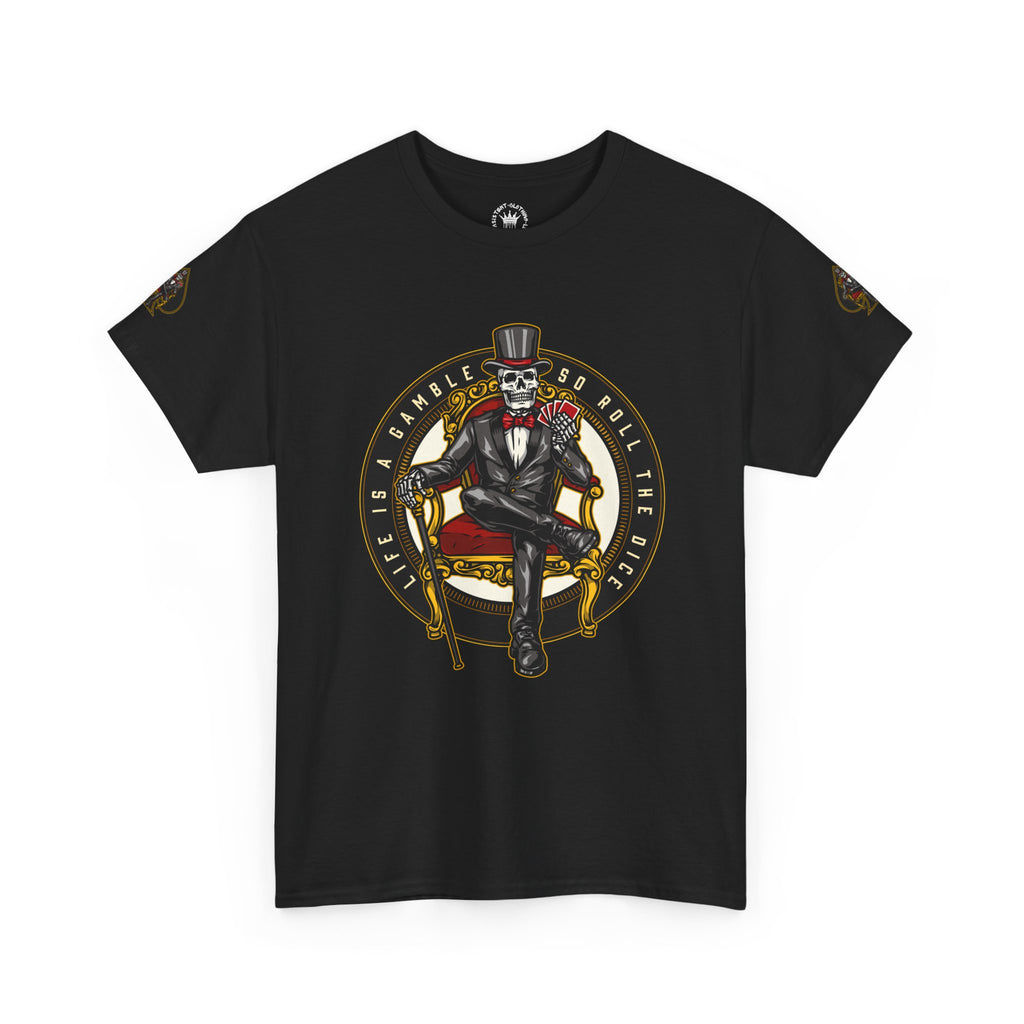 Life Is A Gamble - Top Hat Skeleton T-Shirt