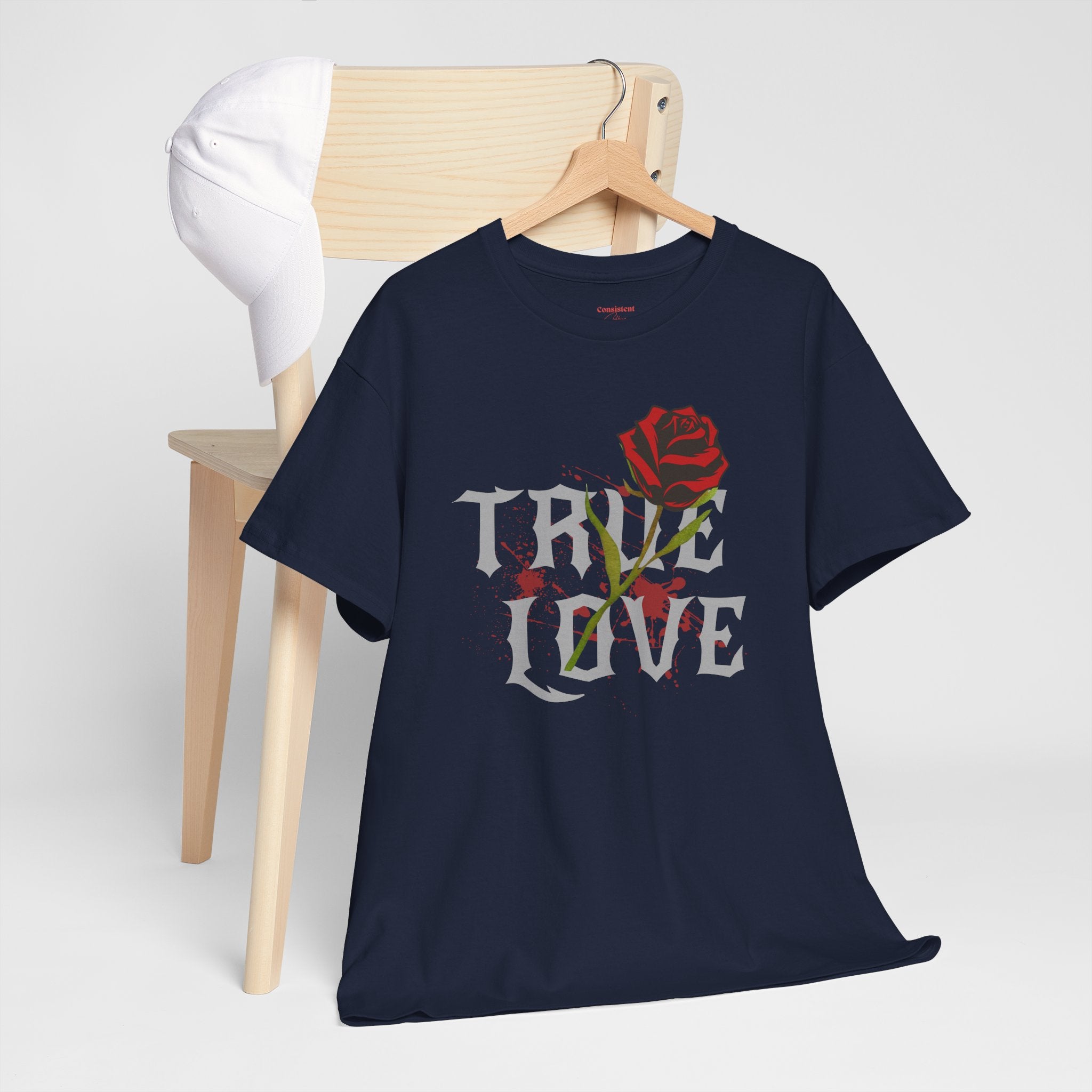 True Love Rose T-Shirt — Gothic Romance Graphic Tee