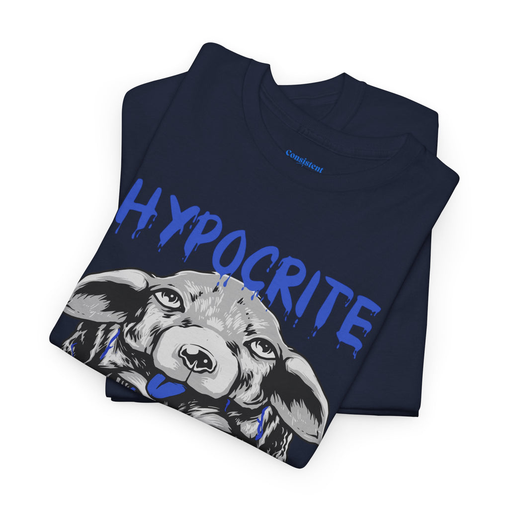 Hypocrite Wolf T-Shirt — Bold Graphic Tee with Dual-Head Wolf Design