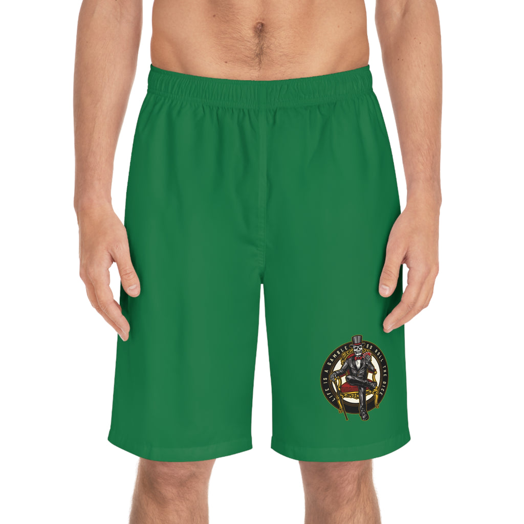Ace of Spades Men’s Board Shorts - Green