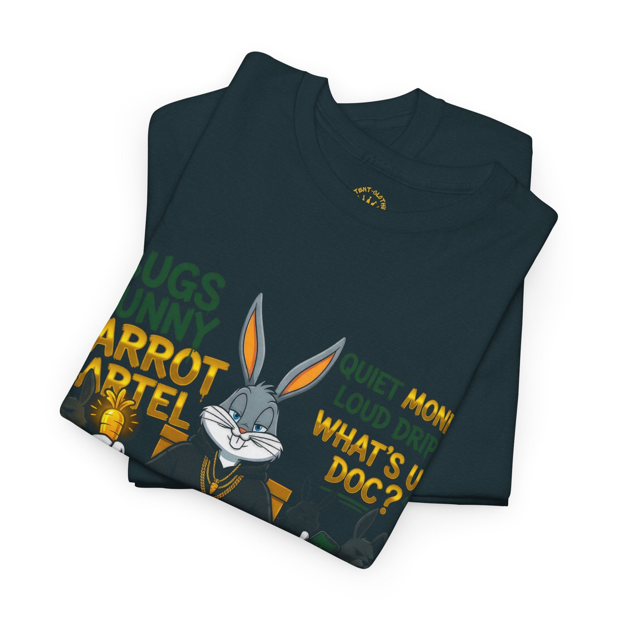Bunny Carrot Cartel Graphic Tee – "What's Up Doc?" Money Heist Style T-Shirt