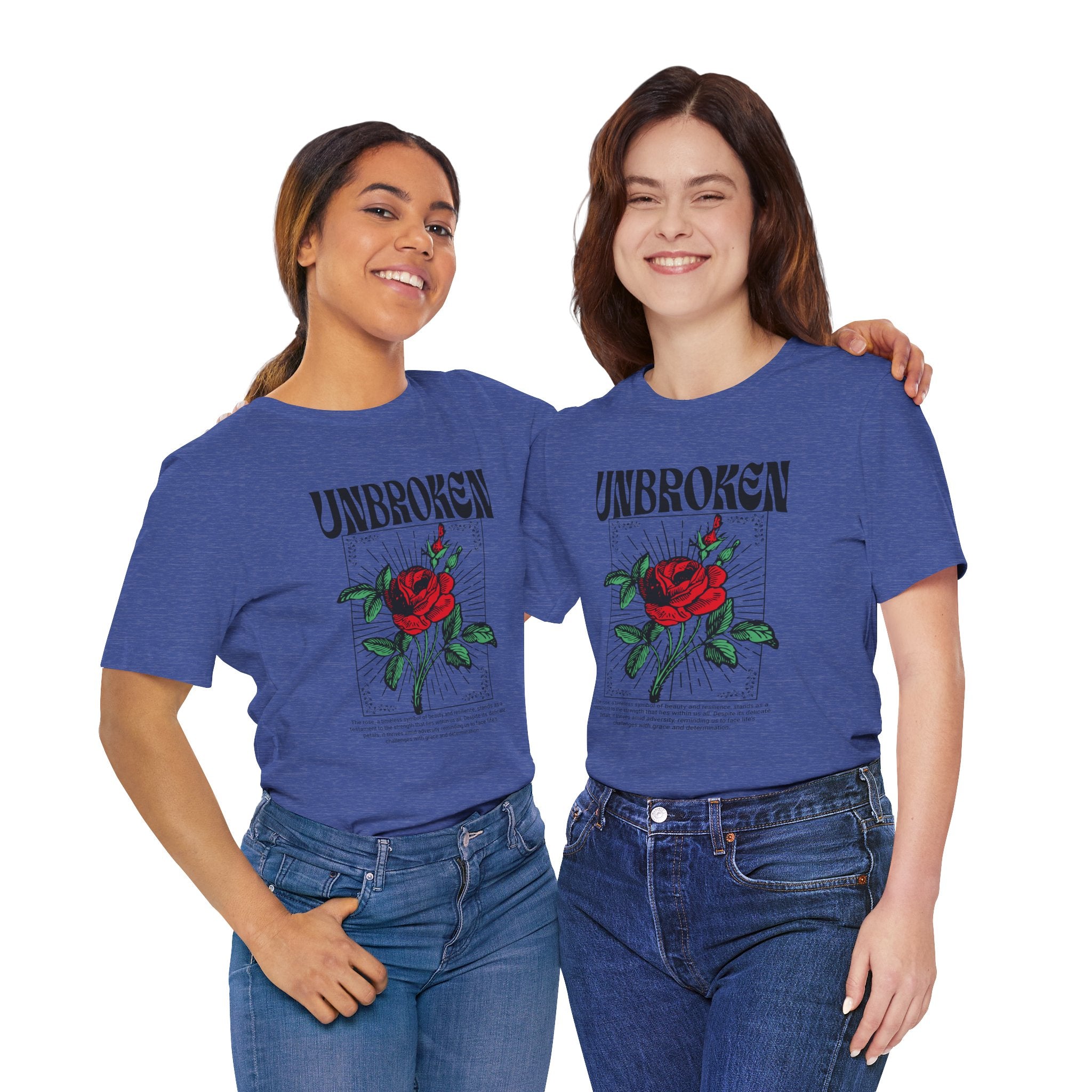 Unbroken Rose T-Shirt — Vintage Red Rose Graphic Tee