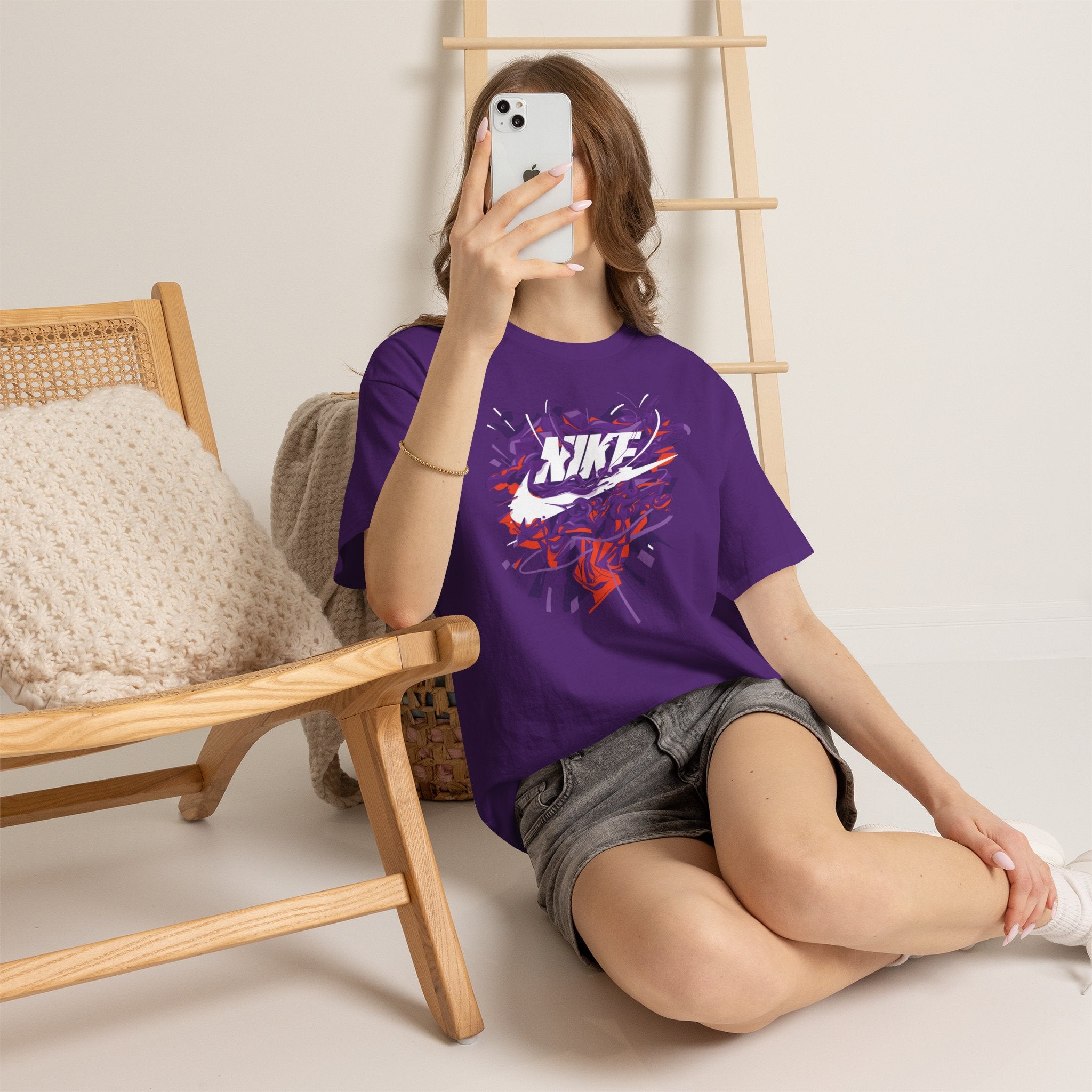 Graphic Tee-Nike Swoosh Splash