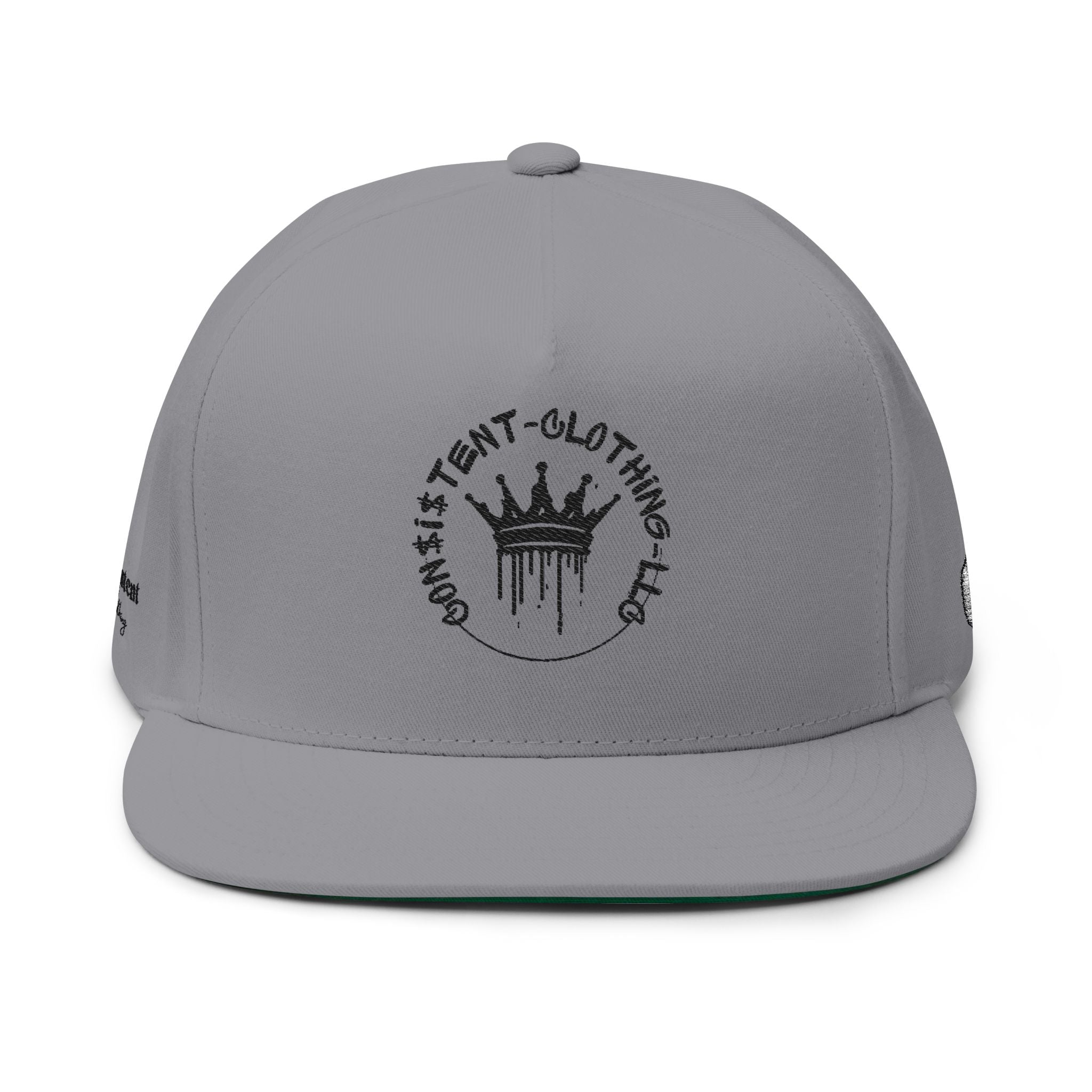 Consistent Clothing Flat Bill Cap - Stylish Embroidered Snapback Hat