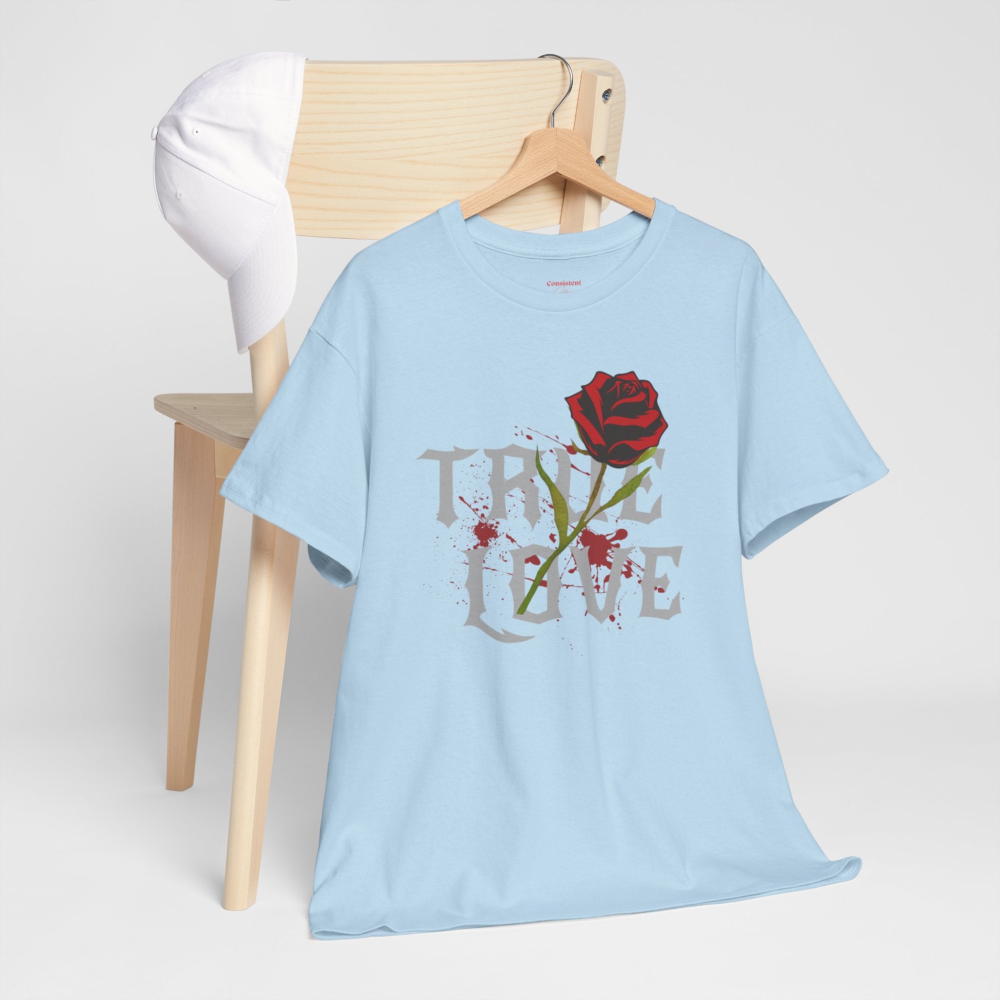 True Love Rose T-Shirt — Gothic Romance Graphic Tee