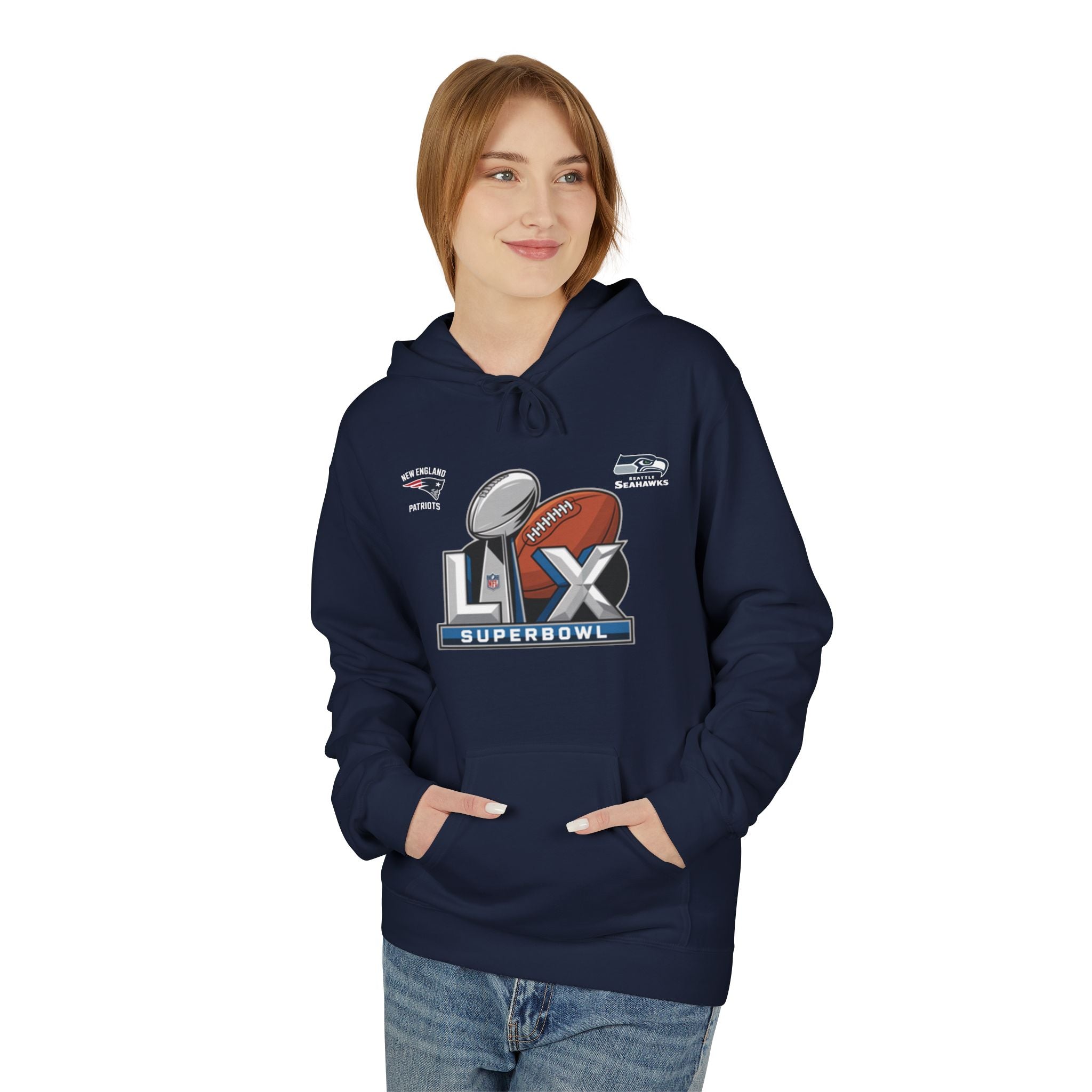 Super Bowl LX Logo Hoodie | Football Championship Pullover
