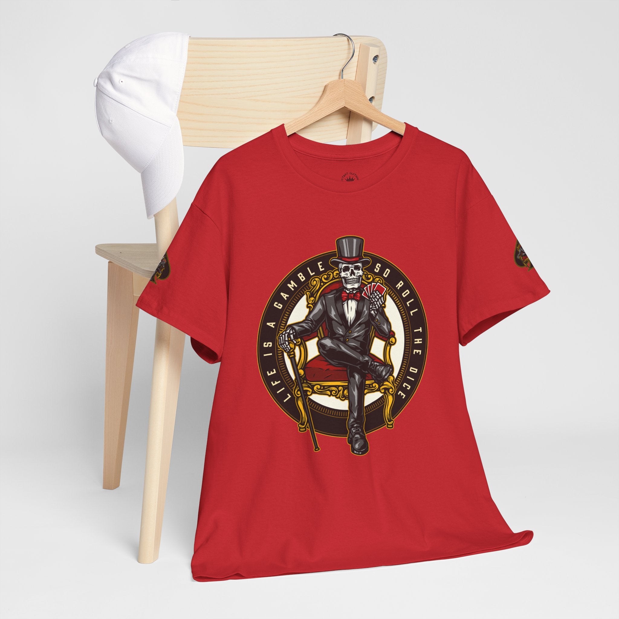 Life Is A Gamble - Top Hat Skeleton T-Shirt