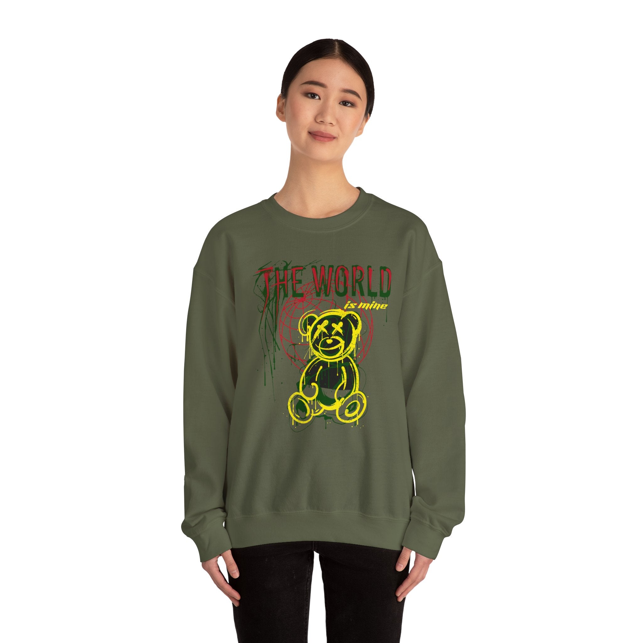 The World Is Mine Teddy Crewneck Sweatshirt