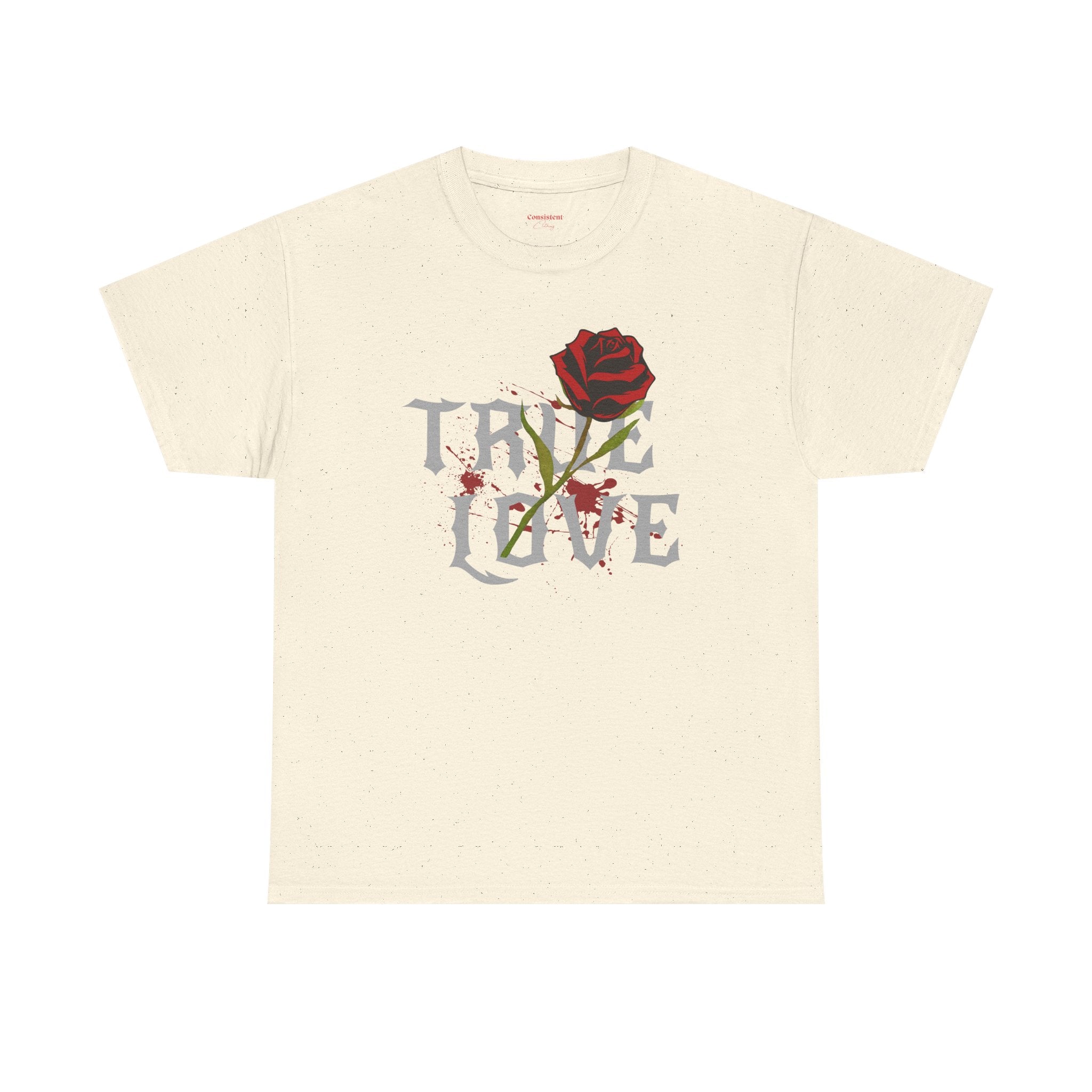 True Love Rose T-Shirt — Gothic Romance Graphic Tee