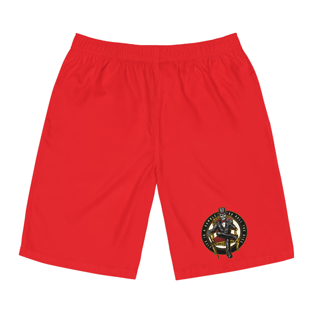 Ace of Spades Men’s Board Shorts - Red